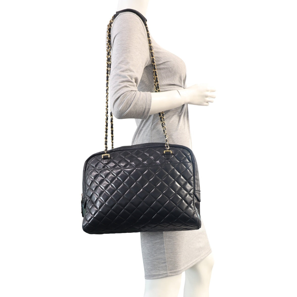 Chanel Quilted Vintage Lambskin Tote