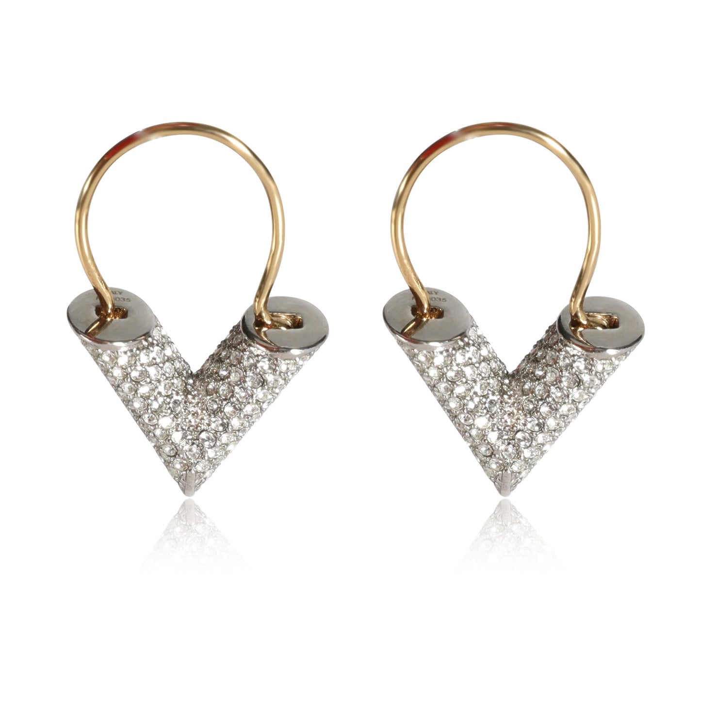 Louis Vuitton Louis Vuitton Essential V Crystal Pave Earrings