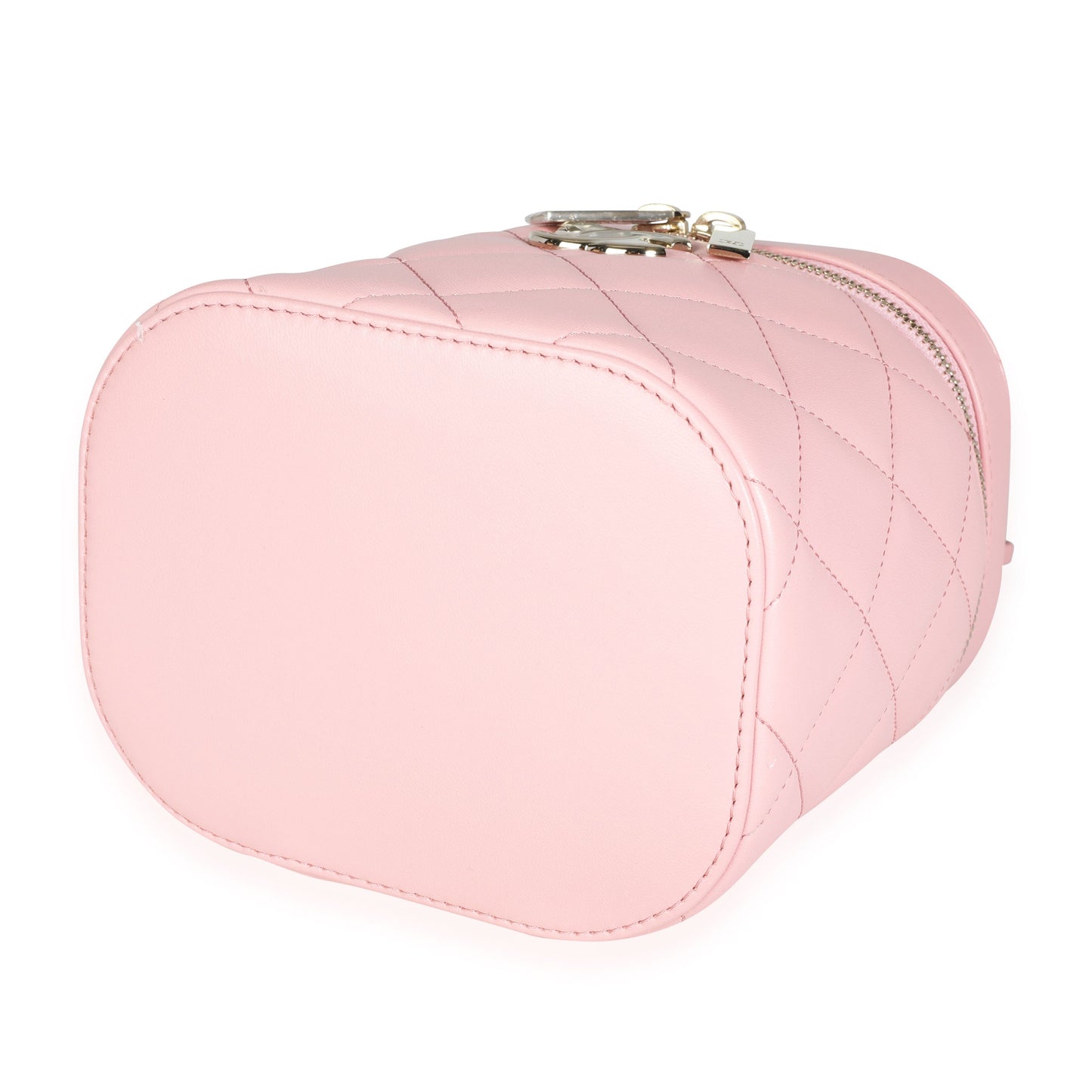 Chanel Light Pink Quilted Lambskin Small Trendy CC Vanity Case