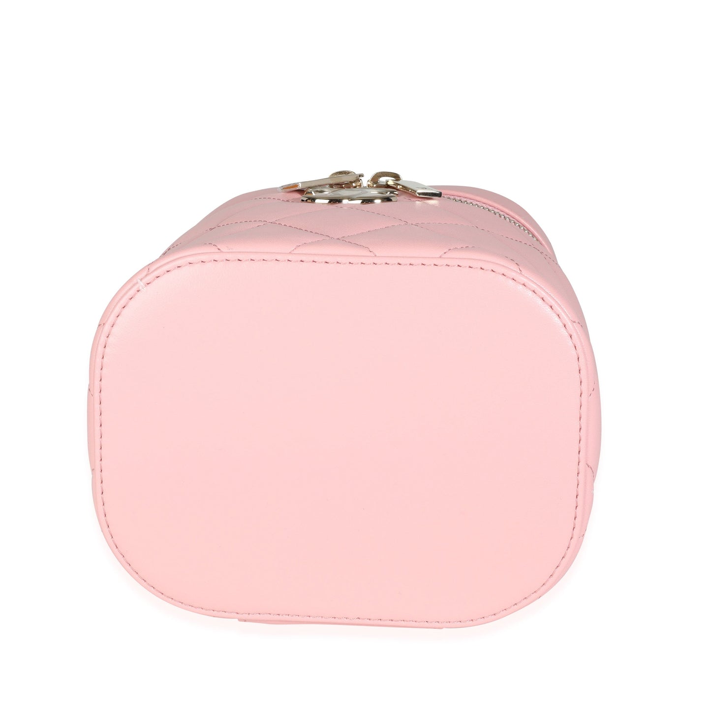 Chanel Light Pink Quilted Lambskin Small Trendy CC Vanity Case
