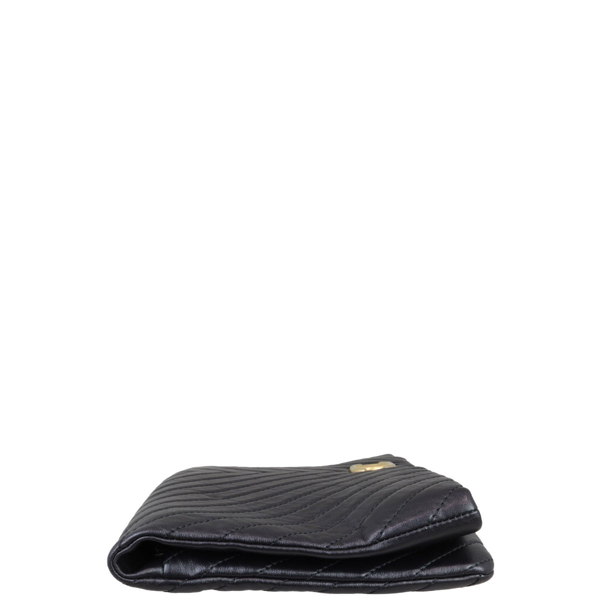 Chanel Chevron Fold Over Clutch