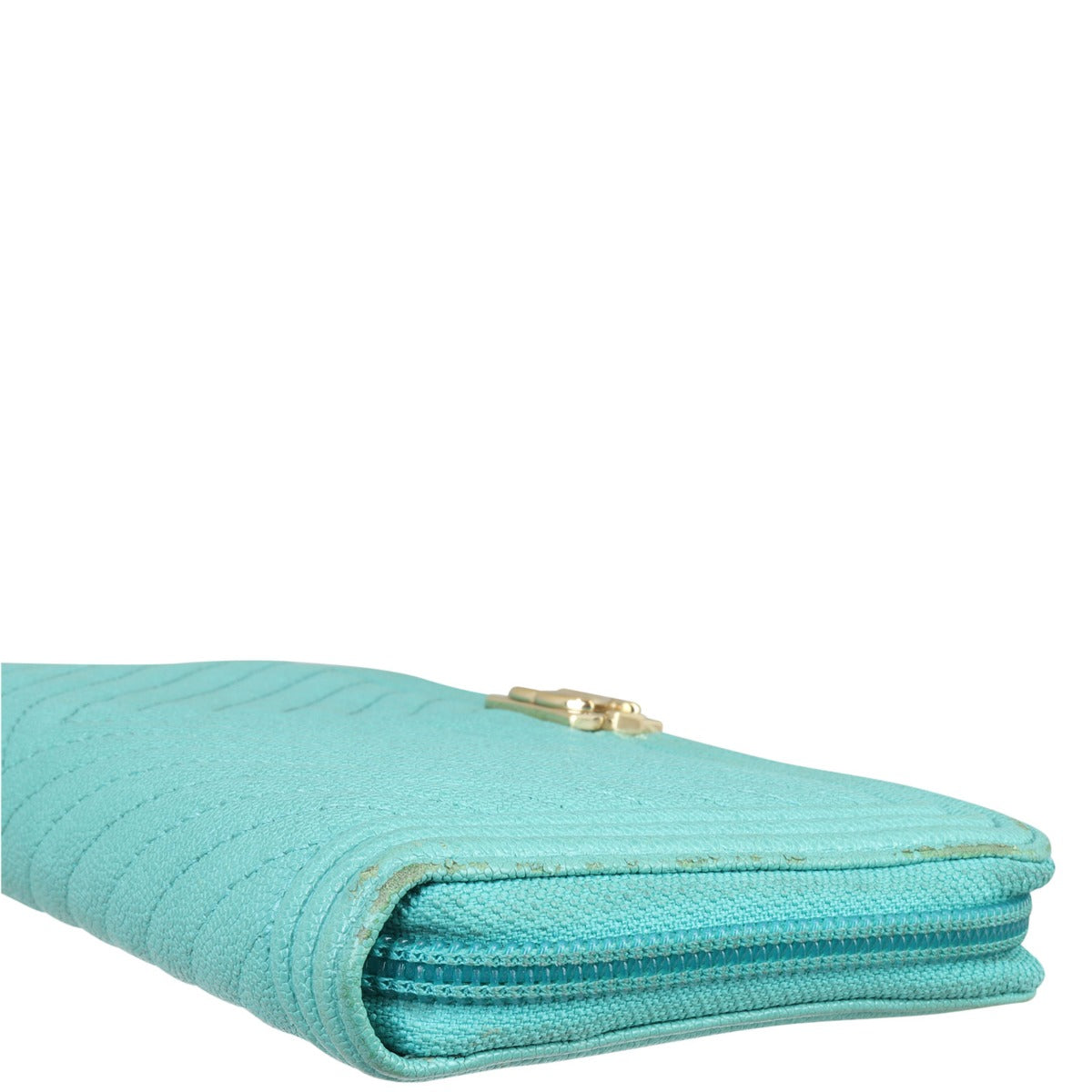Chanel Boy Long Zip Around Wallet Chevron