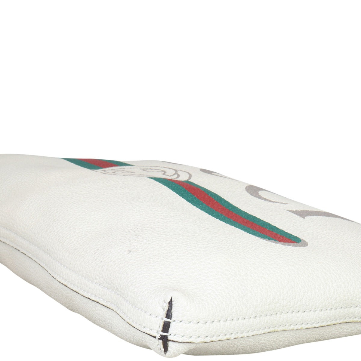 Gucci Logo Print Leather Pouch