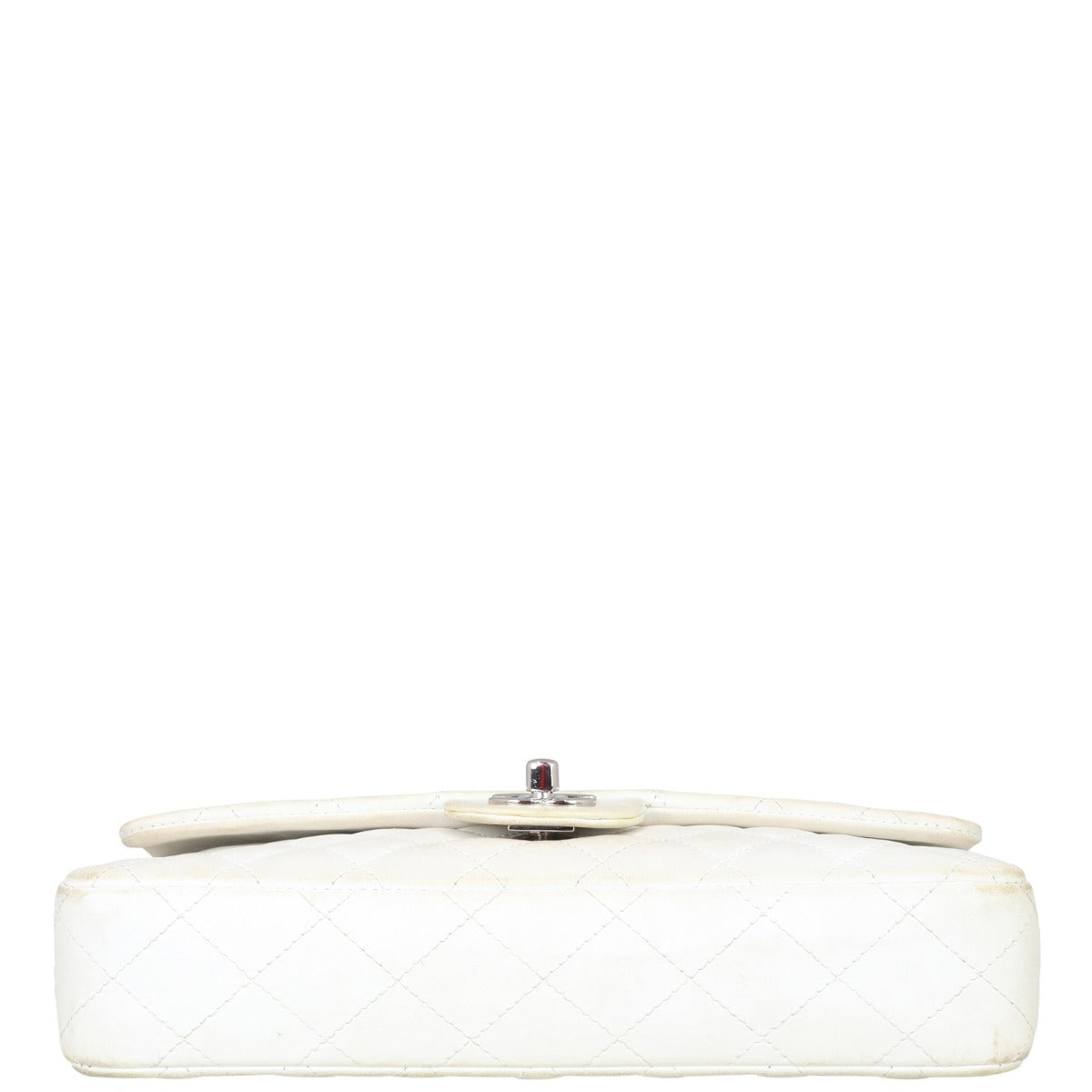 Chanel East-West Flap Bag | White
