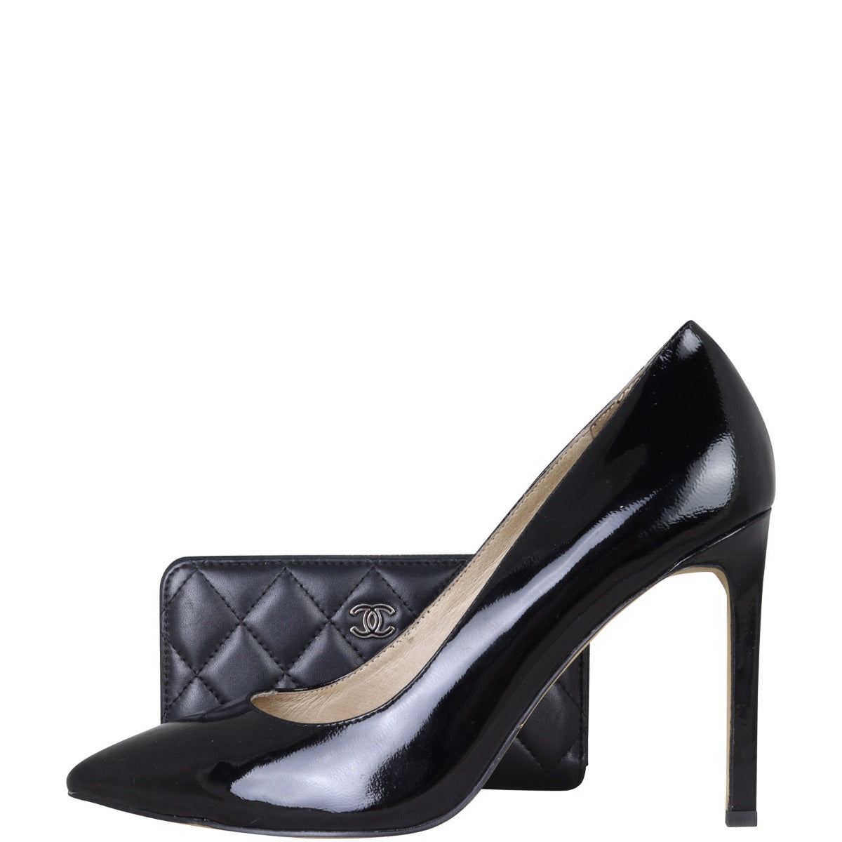 Chanel Small Zip Around Wallet | Black Lambskin