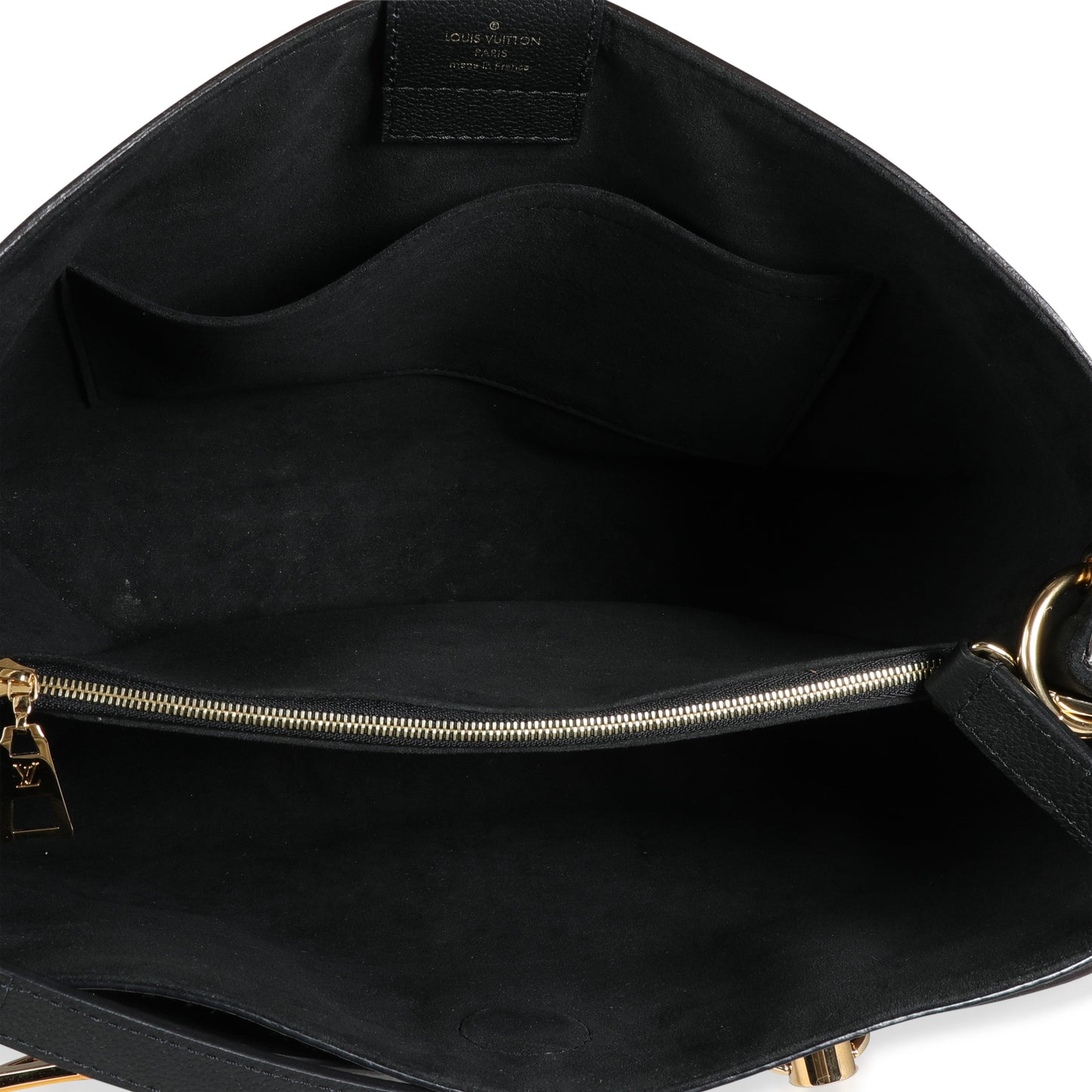 Louis Vuitton Louis Vuitton Black Taurillon Leather & Damier Ebene Canvas LV Riverside Tote