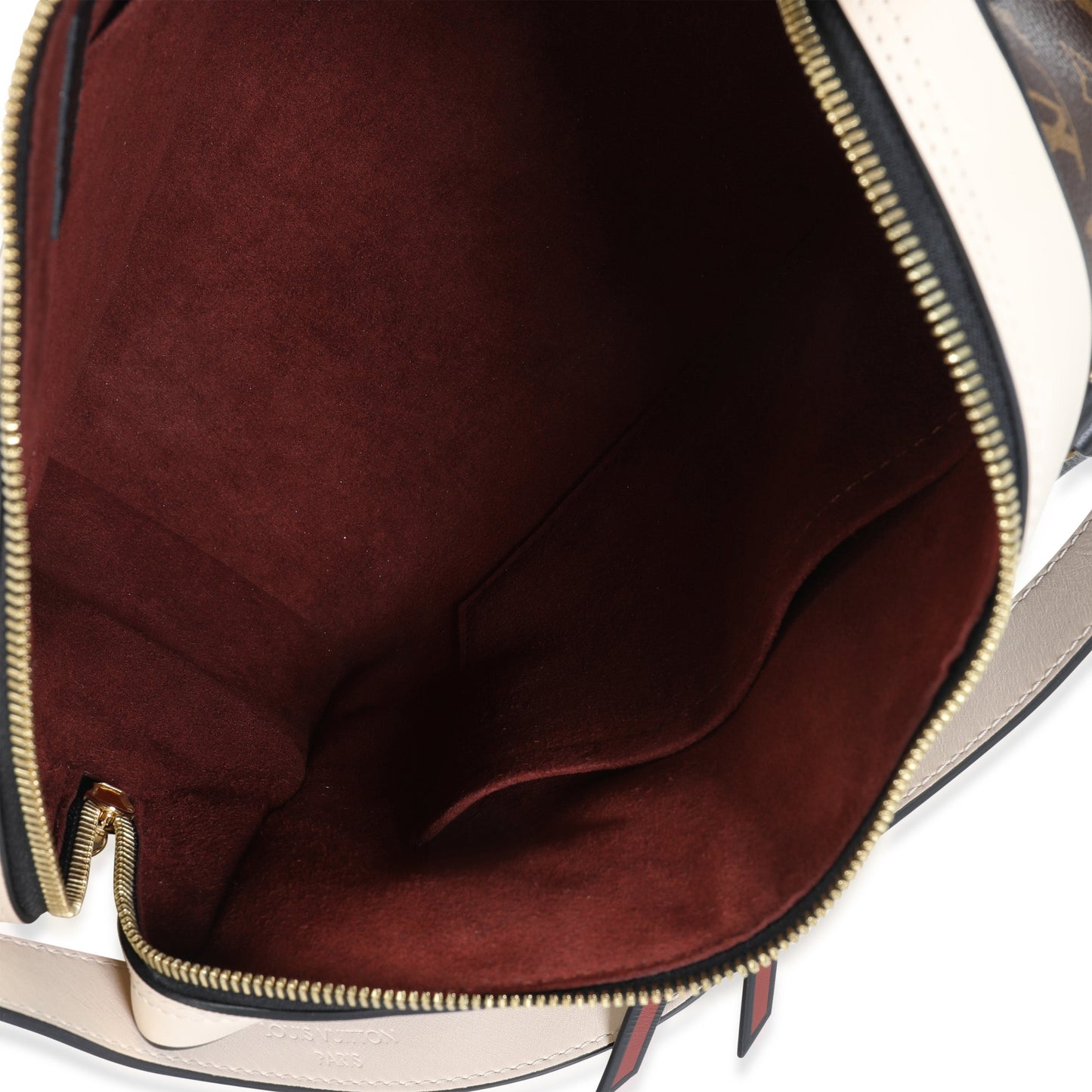 Louis Vuitton Louis Vuitton Monogram Canvas & Cream Leather Tuileries Satchel