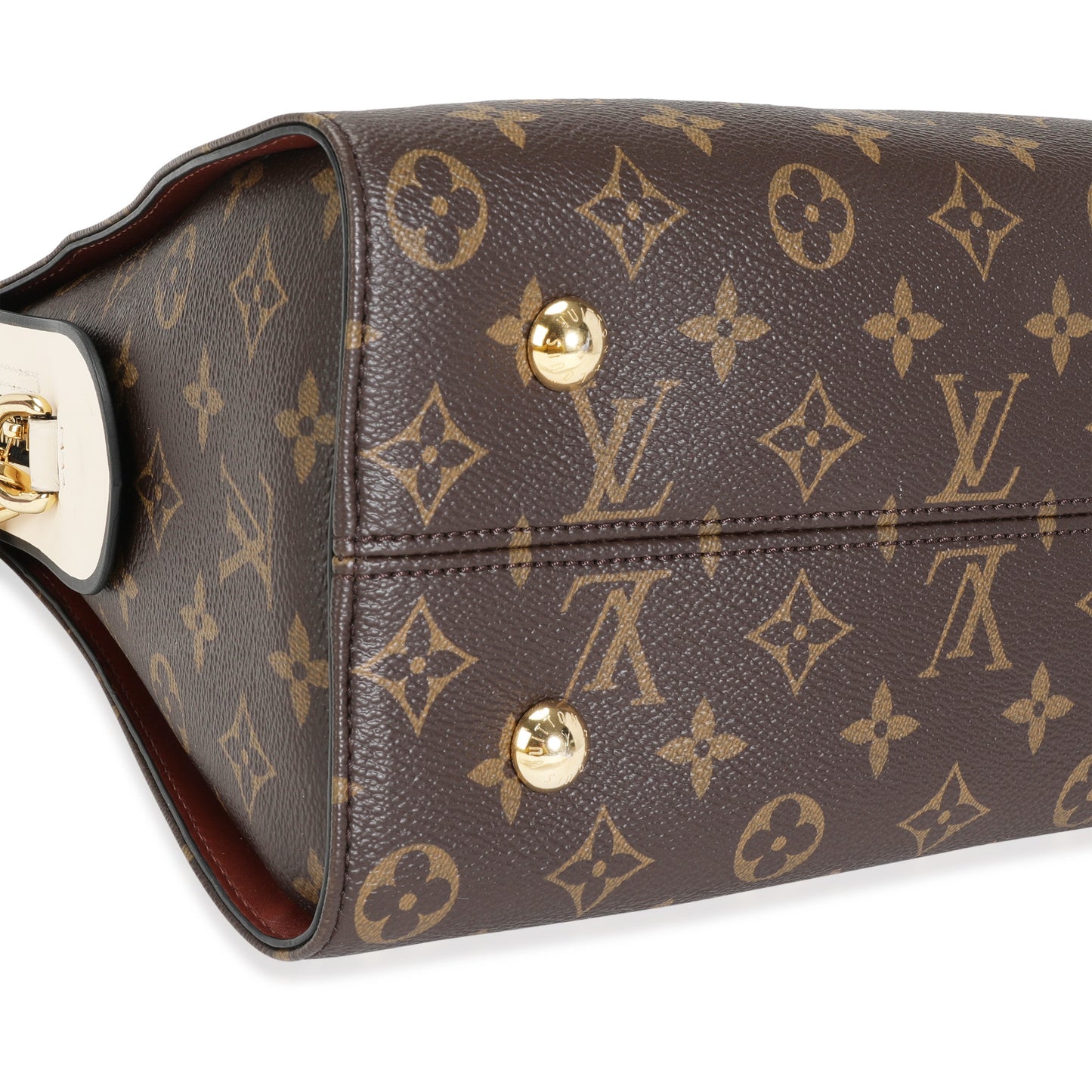 Louis Vuitton Louis Vuitton Monogram Canvas & Cream Leather Tuileries Satchel