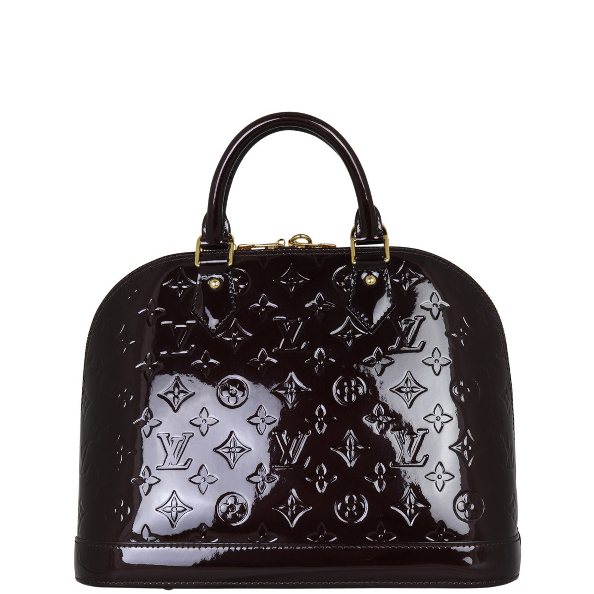Louis Vuitton Alma PM Monogram Vernis | Amarante Gold