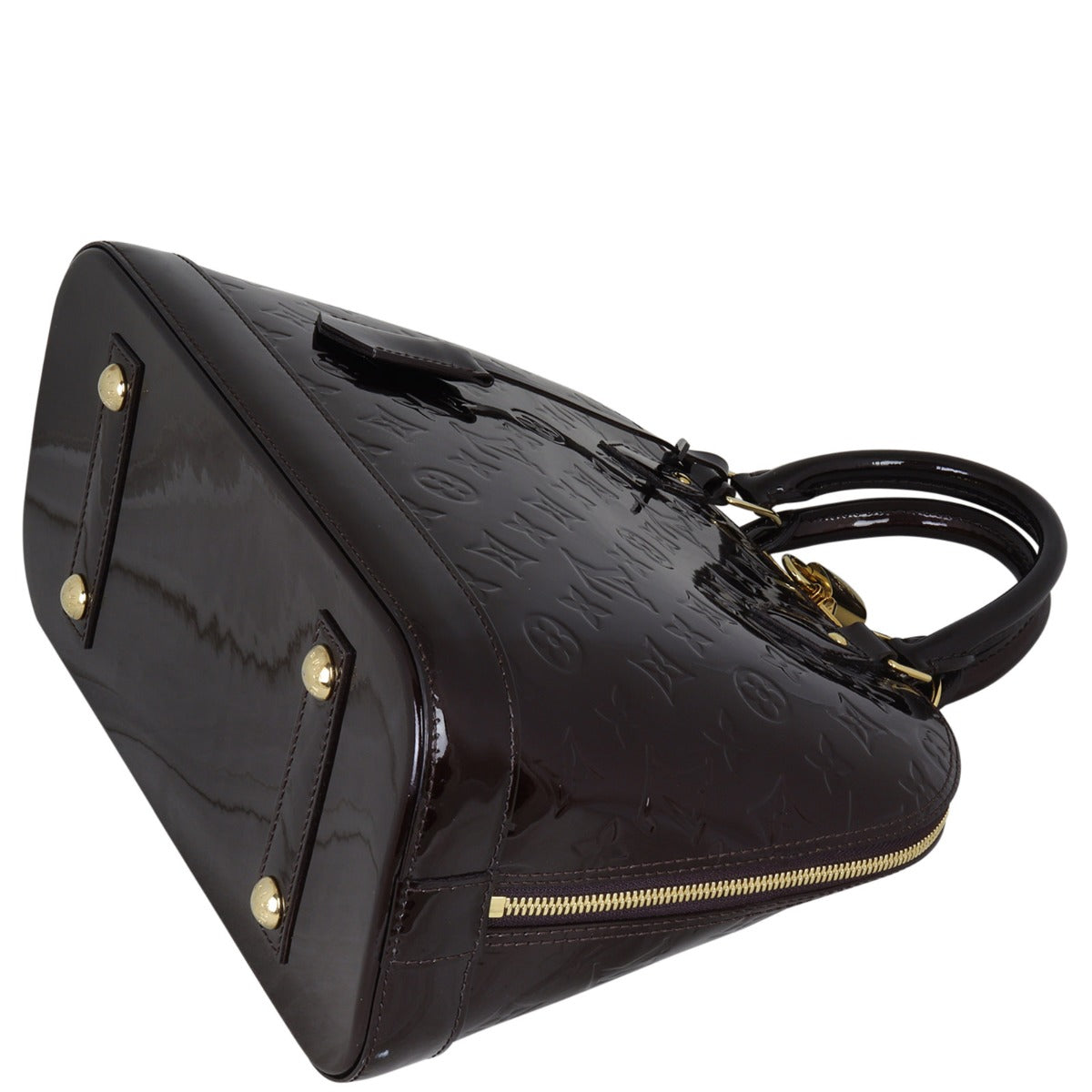 Louis Vuitton Alma PM Monogram Vernis | Amarante Gold