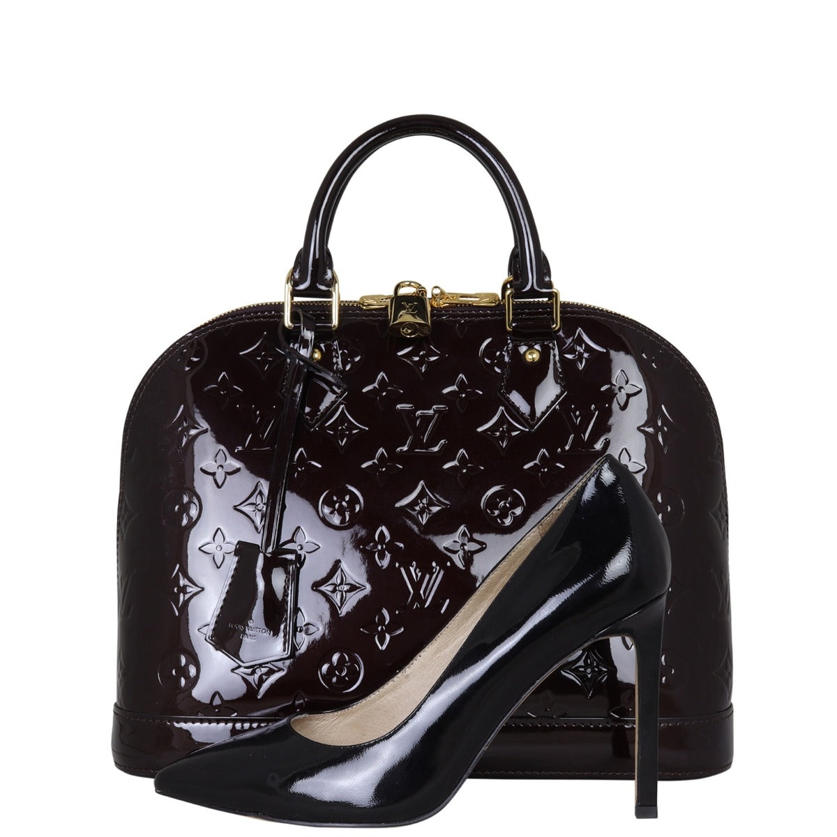 Louis Vuitton Alma PM Monogram Vernis | Amarante Gold