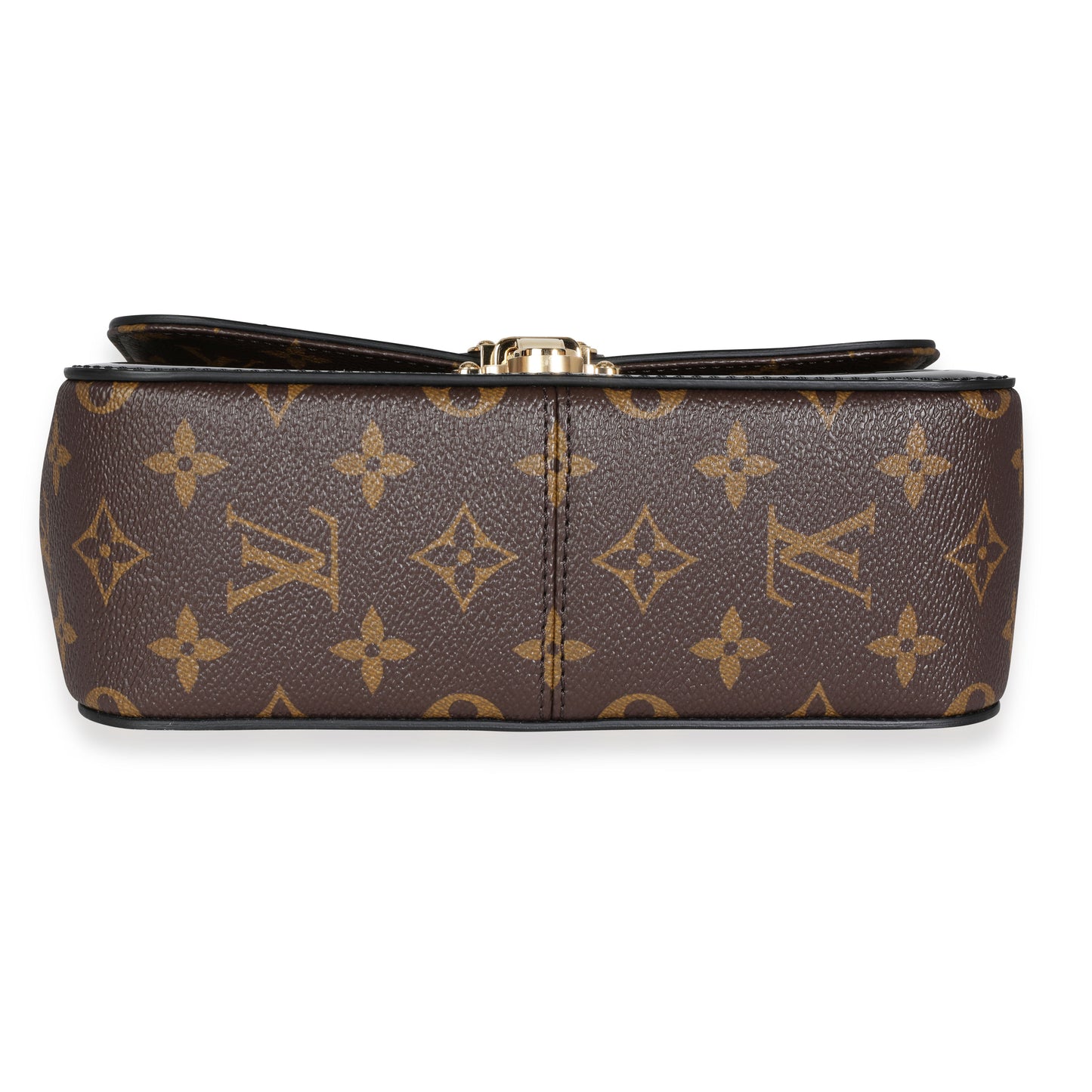 Louis Vuitton Louis Vuitton Black Vernis & Brown Monogram Canvas Cherrywood BB
