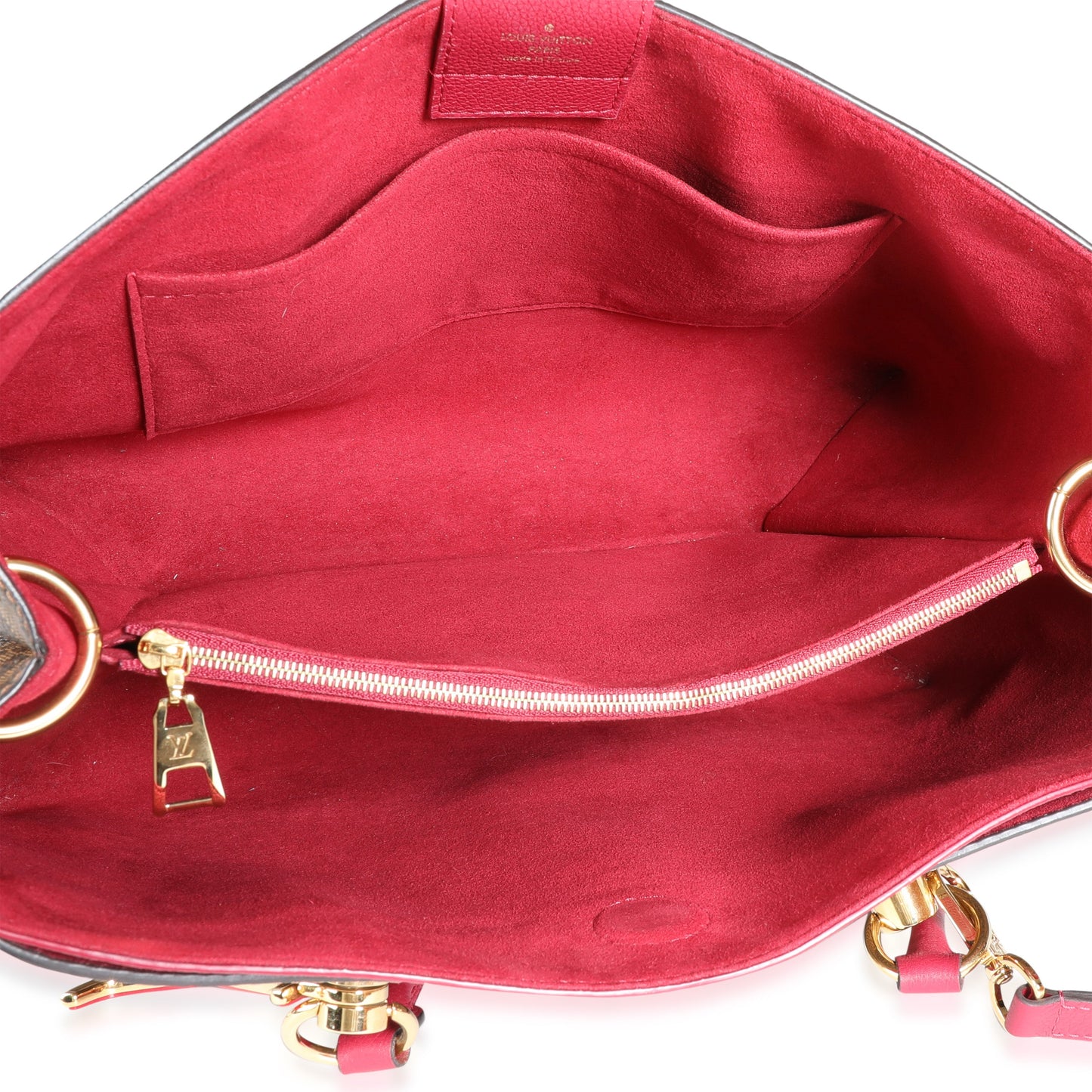 Louis Vuitton Louis Vuitton Lie de Vin Taurillon Leather & Damier Ebene Canvas LV Riverside To