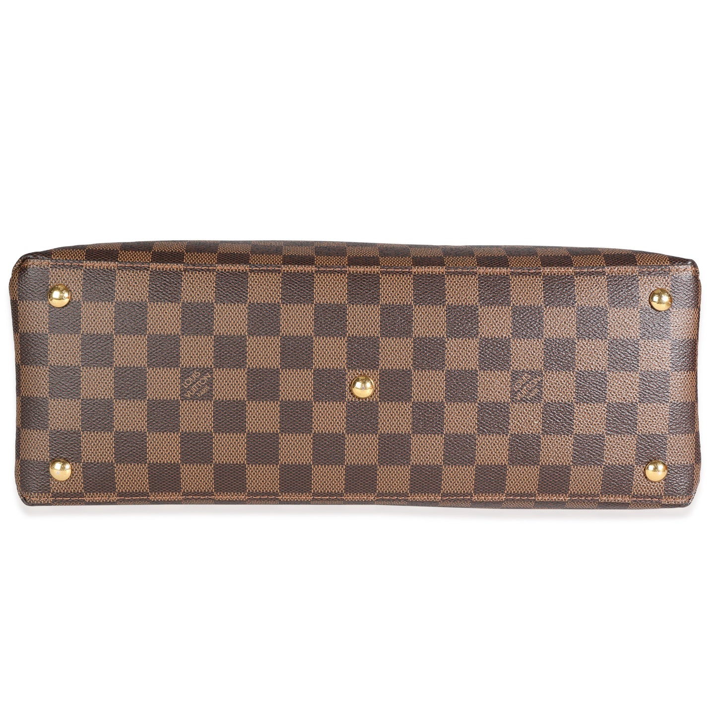 Louis Vuitton Louis Vuitton Lie de Vin Taurillon Leather & Damier Ebene Canvas LV Riverside To