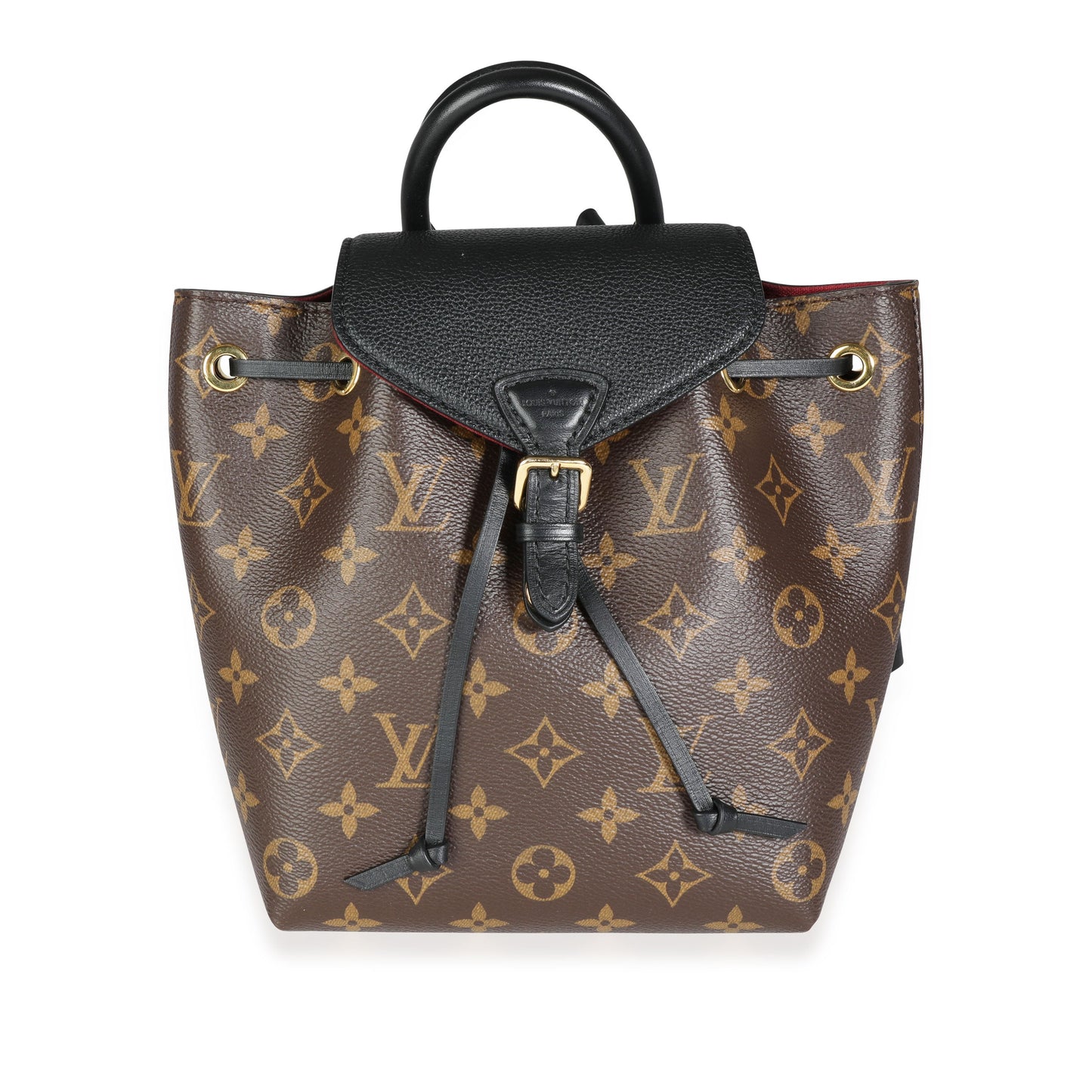 Louis Vuitton Louis Vuitton Monogram Canvas & Black Cowhide Montsouris BB