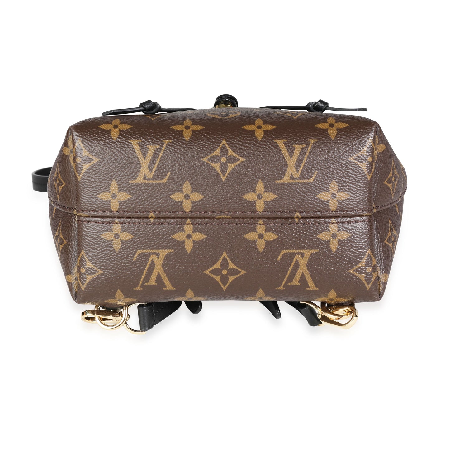 Louis Vuitton Louis Vuitton Monogram Canvas & Black Cowhide Montsouris BB