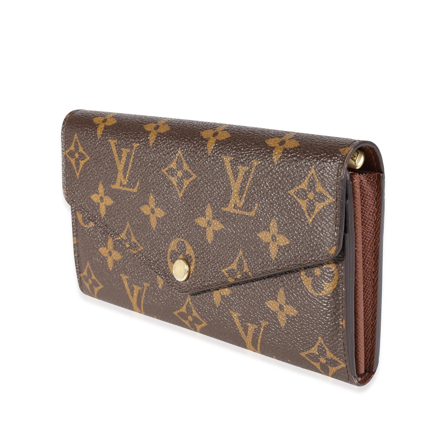 Louis Vuitton Louis Vuitton Monogram Canvas & Brown Leather Sarah Wallet