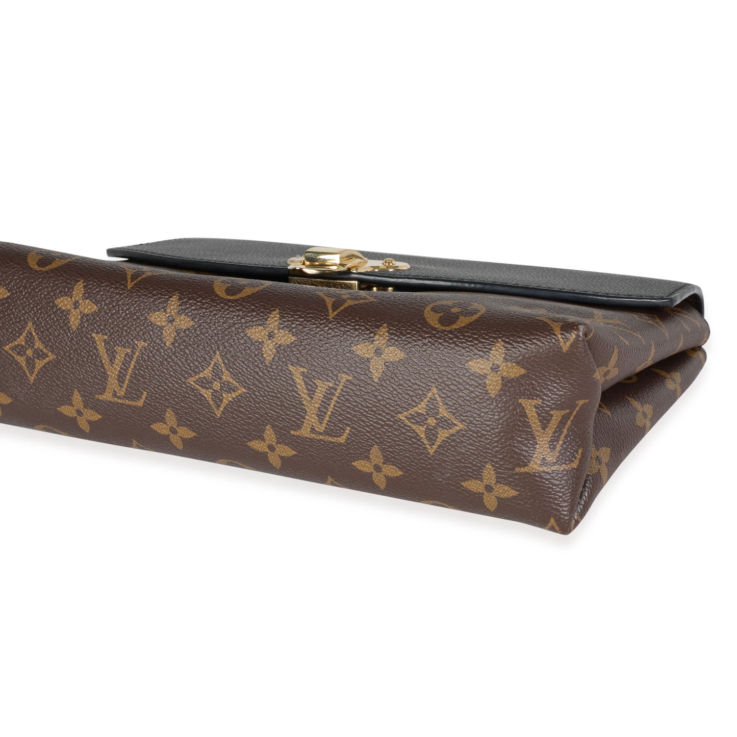 Louis Vuitton Louis Vuitton Monogram Canvas & Black Grained Leather Saint-Placide