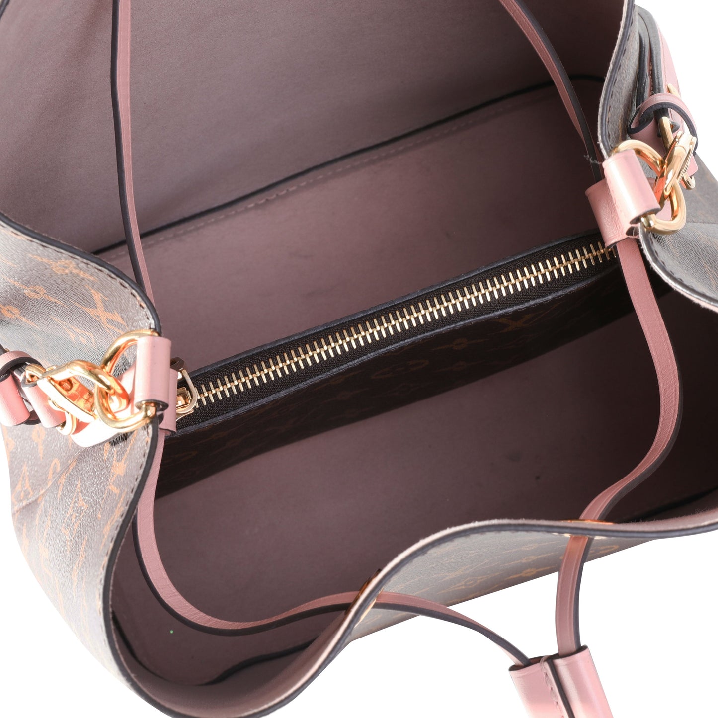Louis Vuitton Louis Vuitton Monogram Canvas & Rose Poudré Pink NéoNoé Bucket Bag