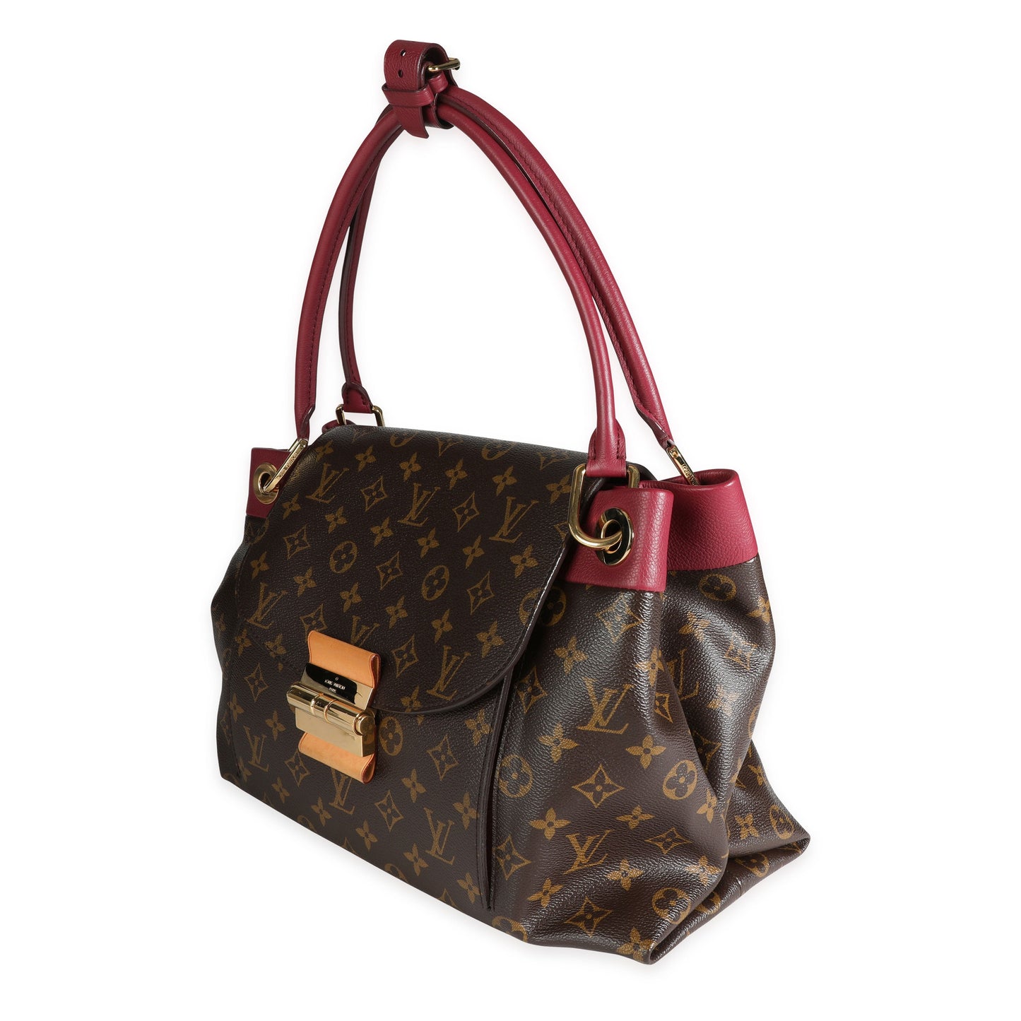 Louis Vuitton Louis Vuitton Aurore Calf Leather & Monogram Canvas Olympe Shoulder Bag