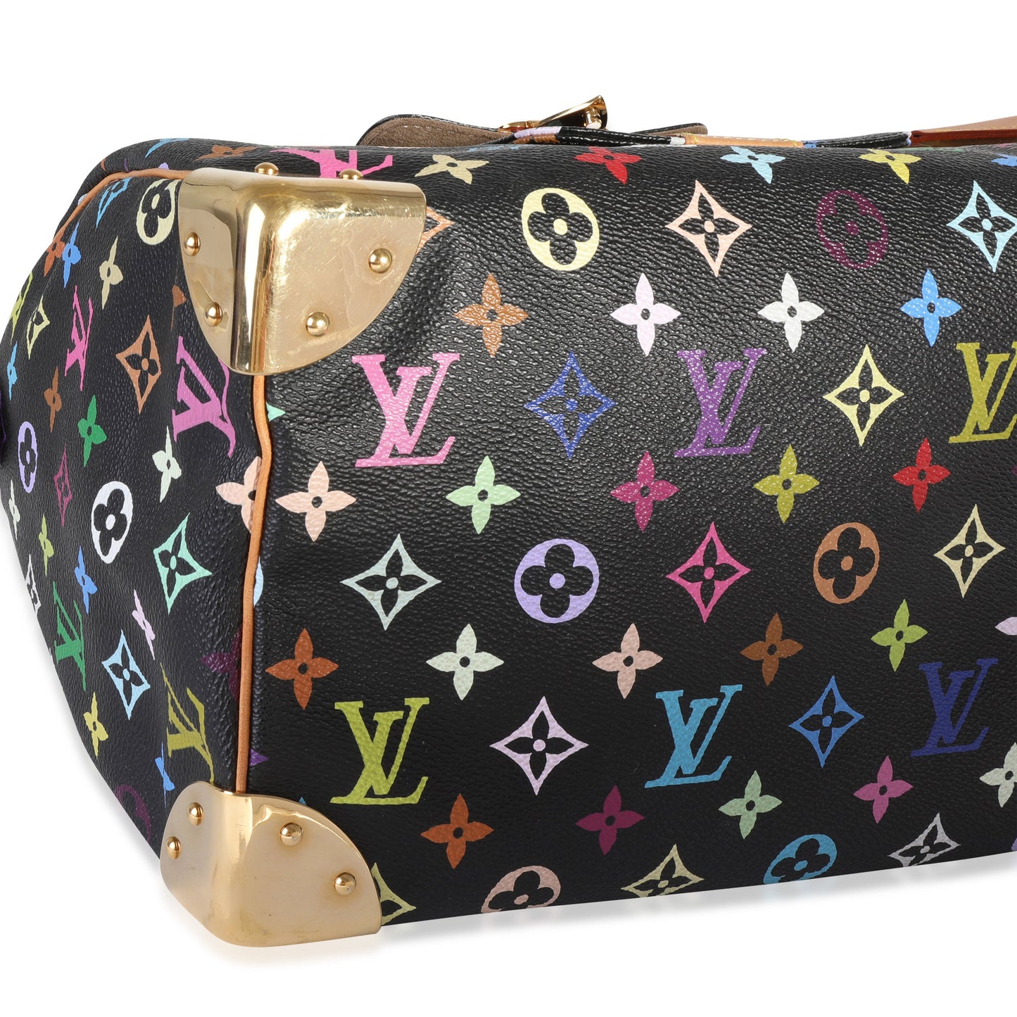 Louis Vuitton Louis Vuitton x Takashi Murakami Black Monogram Multicolore Speedy 30