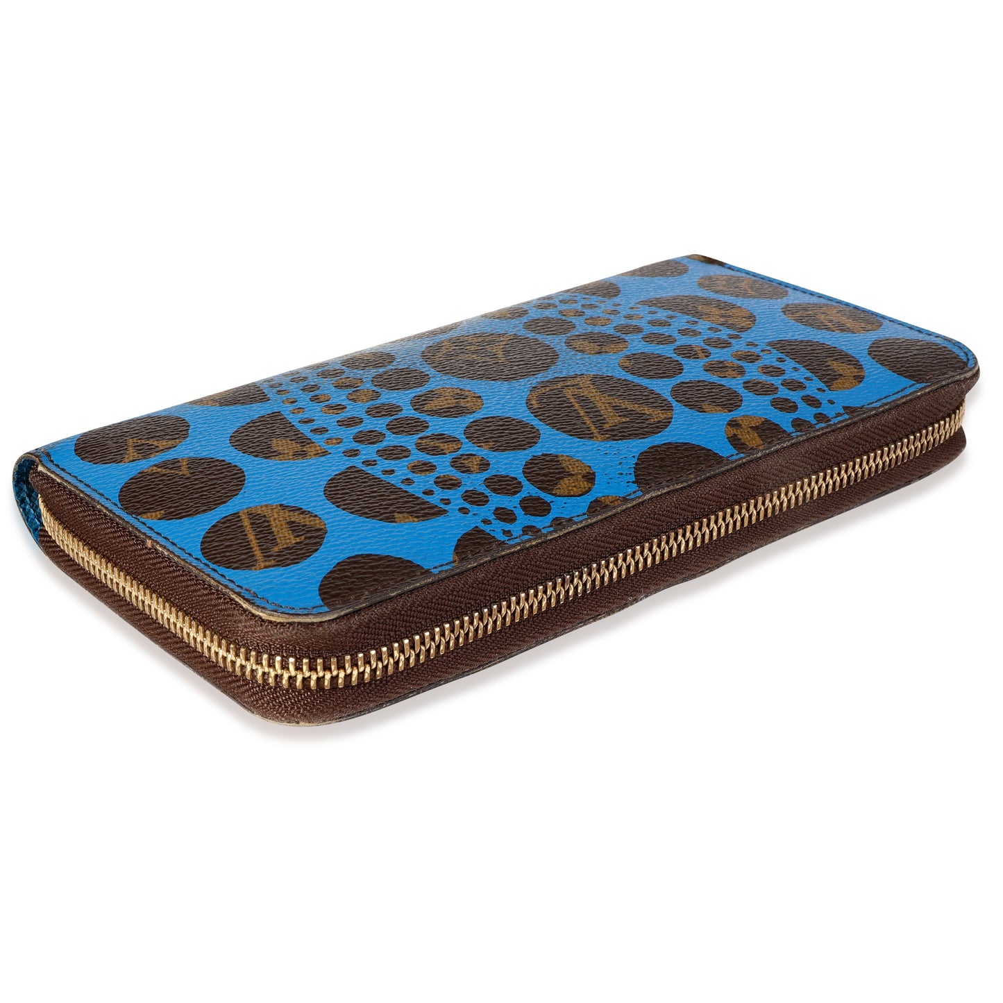 Louis Vuitton Louis Vuitton x Yayoi Kusama Blue Infinity Dots Monogram Canvas Zippy Wallet