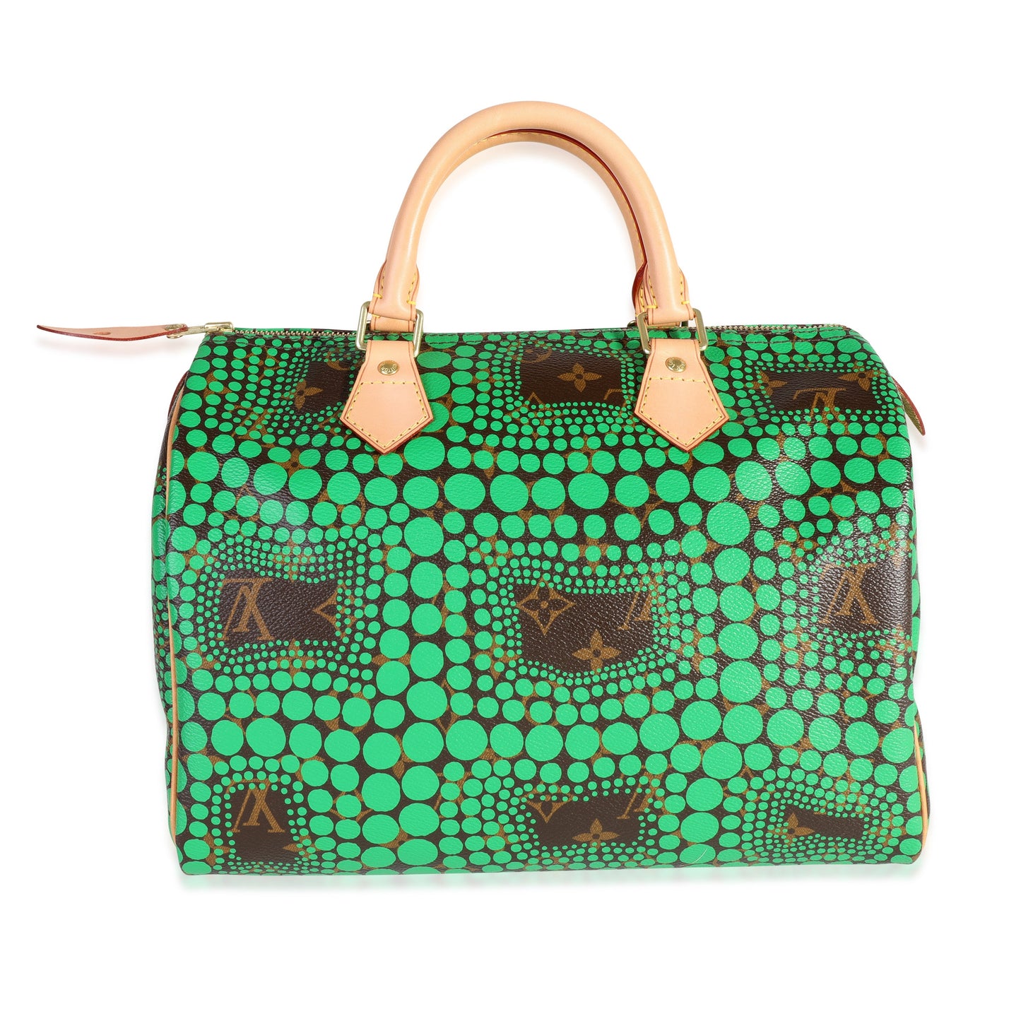 Louis Vuitton Louis Vuitton x Yayoi Kusama Green Infinity Dots Monogram Canvas Speedy 30