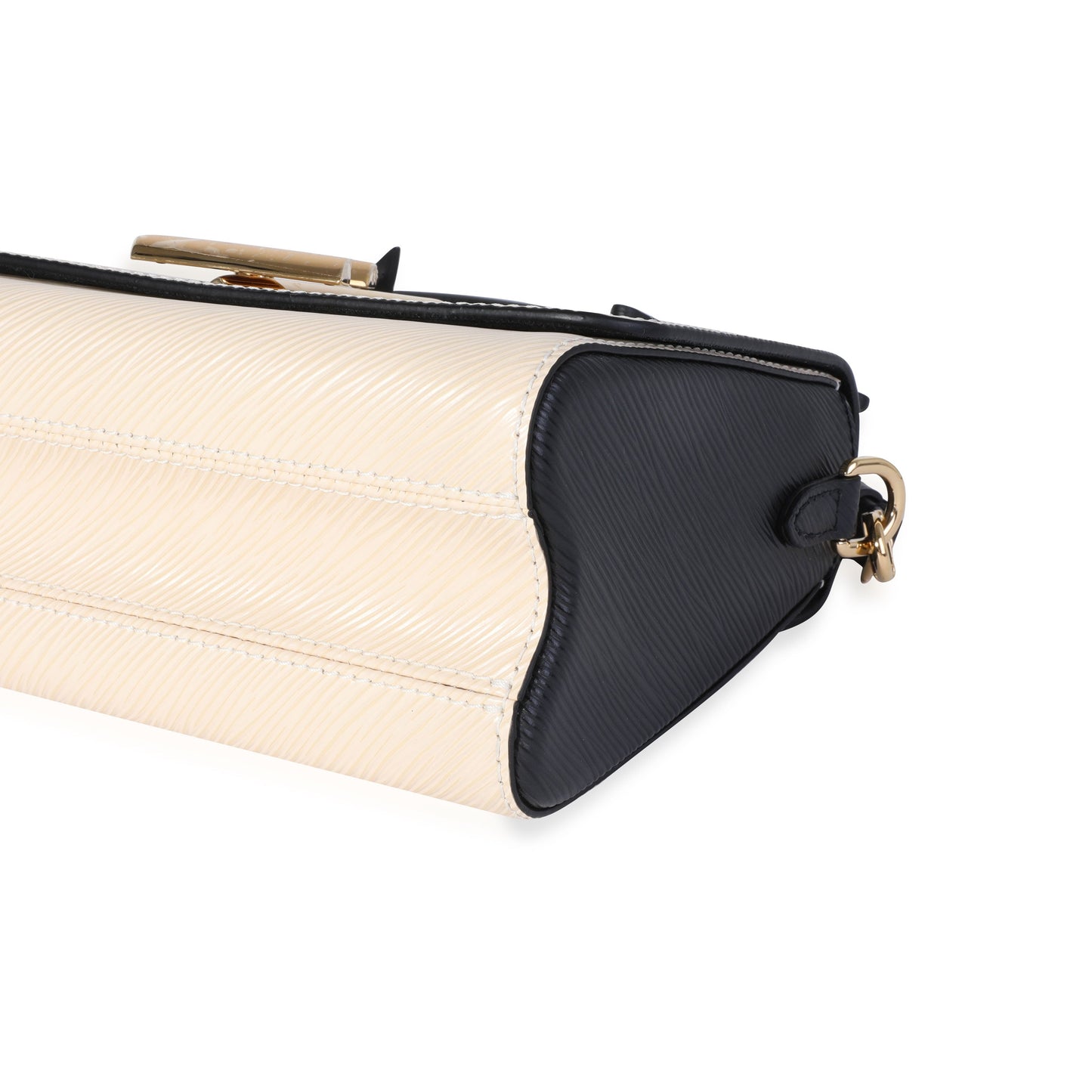 Louis Vuitton Louis Vuitton Creme and Black Epi Leather Crafty Twist MM