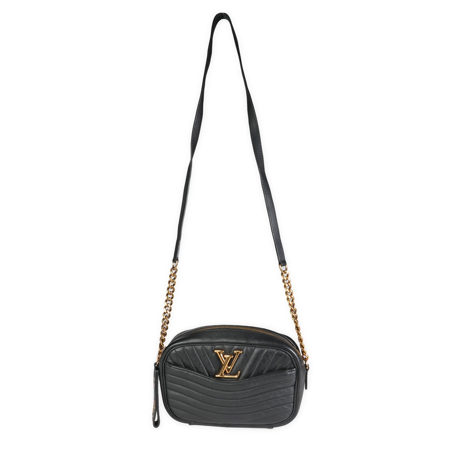 Louis Vuitton Louis Vuitton Black Leather Small New Wave Camera Bag