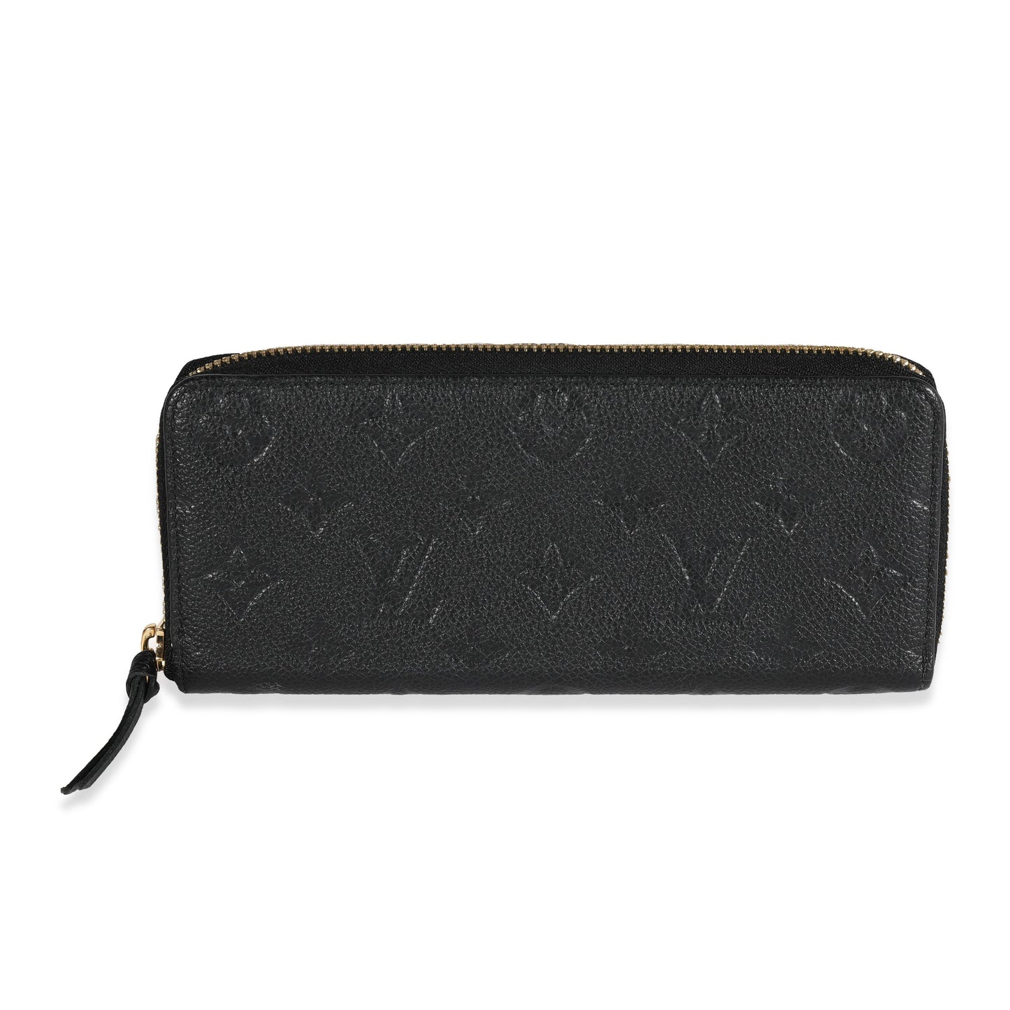Louis Vuitton Louis Vuitton Black Monogram Empreinte Leather Clémence Wallet