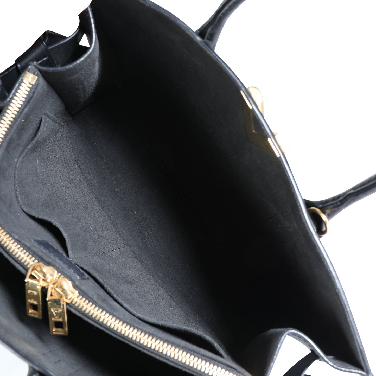 Louis Vuitton Louis Vuitton Black Monogram Leather Very Tote MM