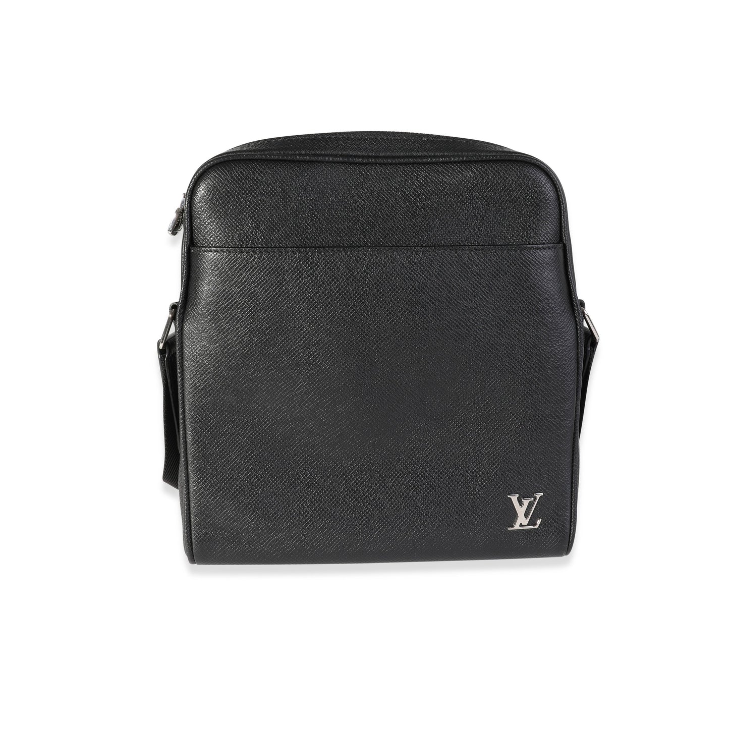 Louis Vuitton Louis Vuitton Black Taiga Leather Alex Messenger BB