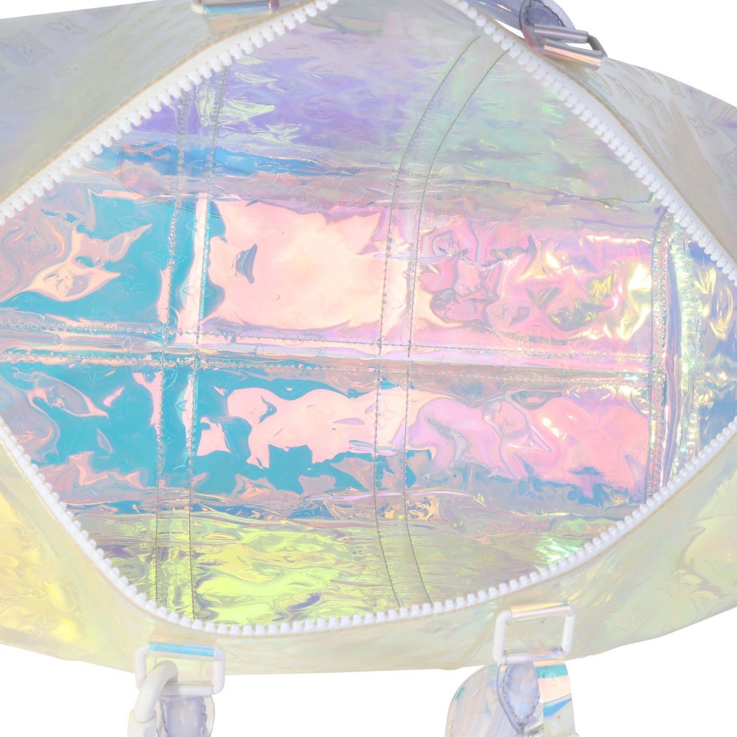 Louis Vuitton x Virgil Abloh Monogram PVC Prism Keepall Bandouliére 50
