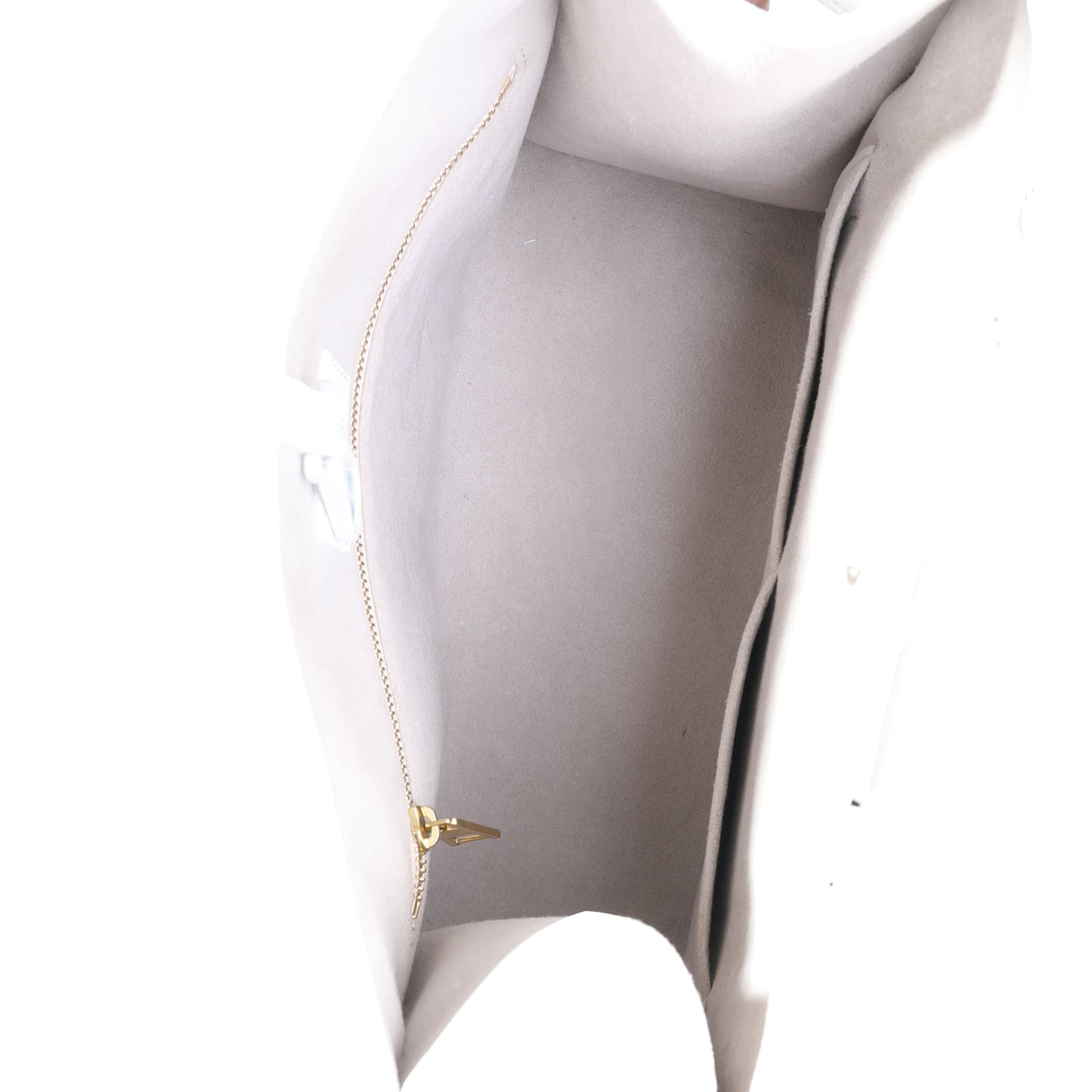Louis Vuitton White Leather Monochrome Lockme Tote PM