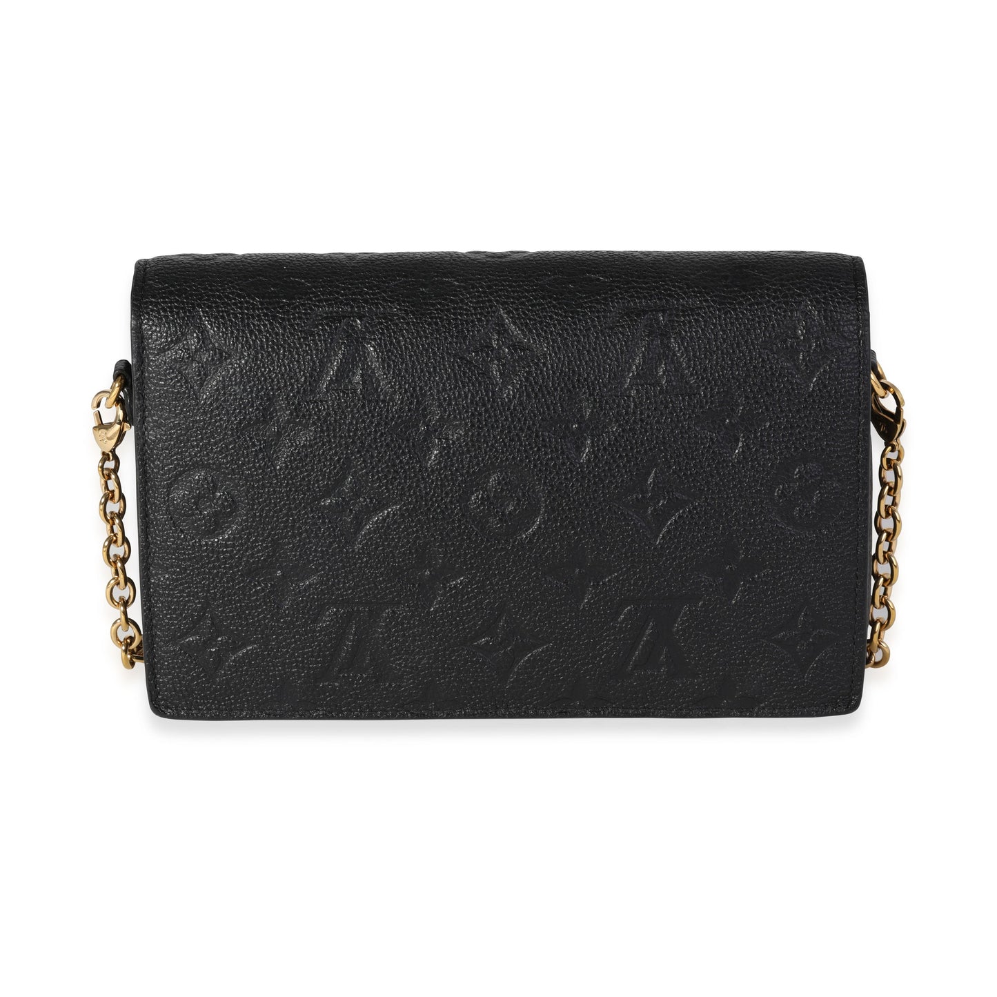 Louis Vuitton Louis Vuitton Black Monogram Empreinte Leather Vavin Wallet on Chain