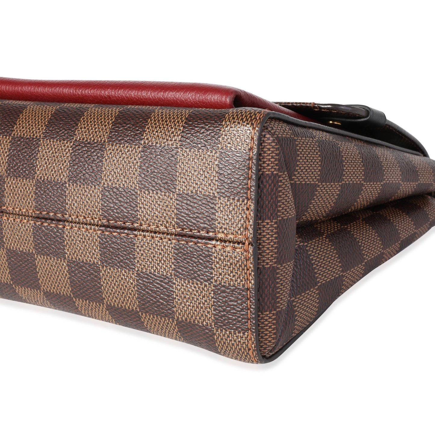 Louis Vuitton Louis Vuitton Damier Ebene Canvas & Bordeaux Calfskin Vavin PM