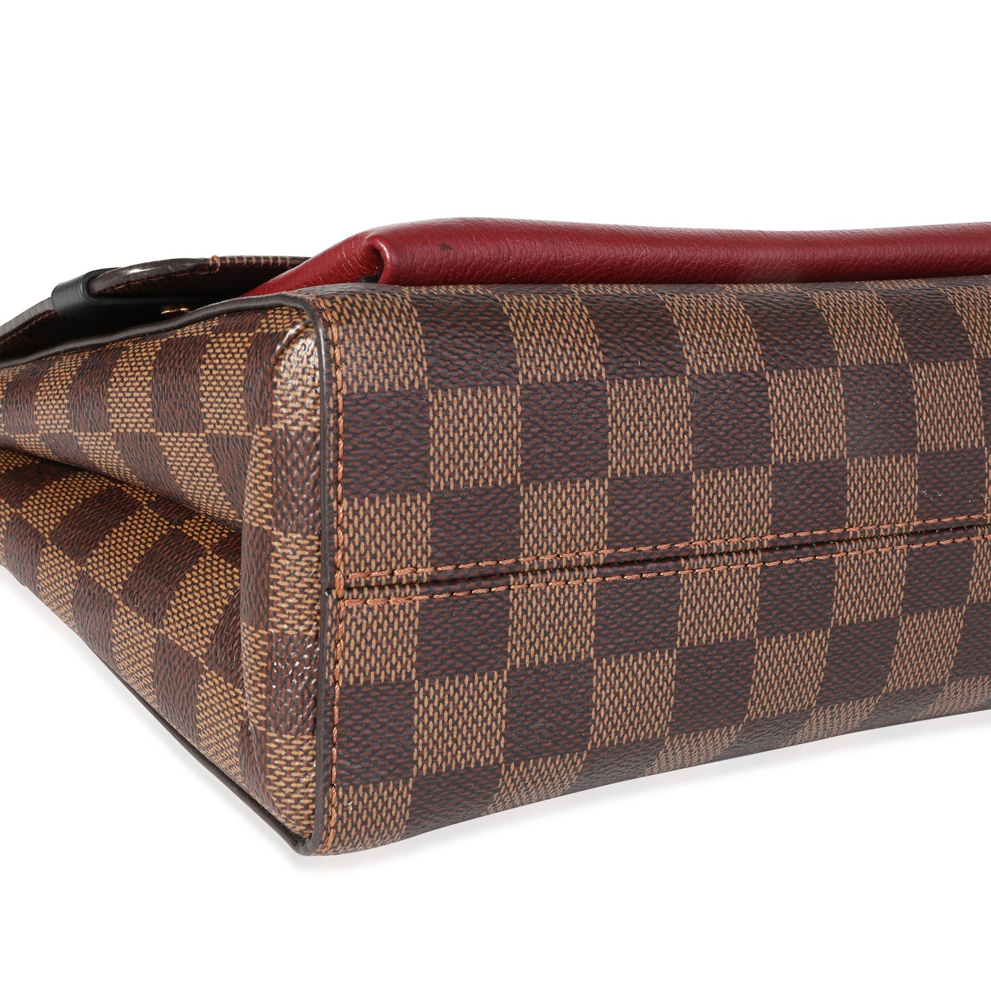 Louis Vuitton Louis Vuitton Damier Ebene Canvas & Bordeaux Calfskin Vavin PM