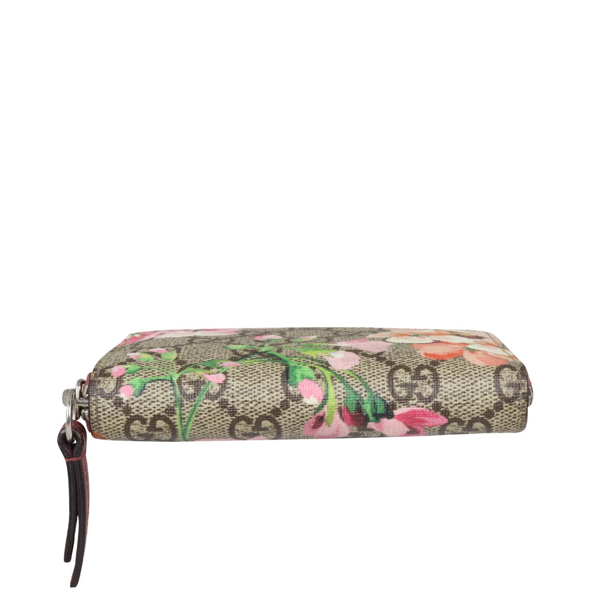 Gucci GG Supreme Blooms Zip Around Card Case