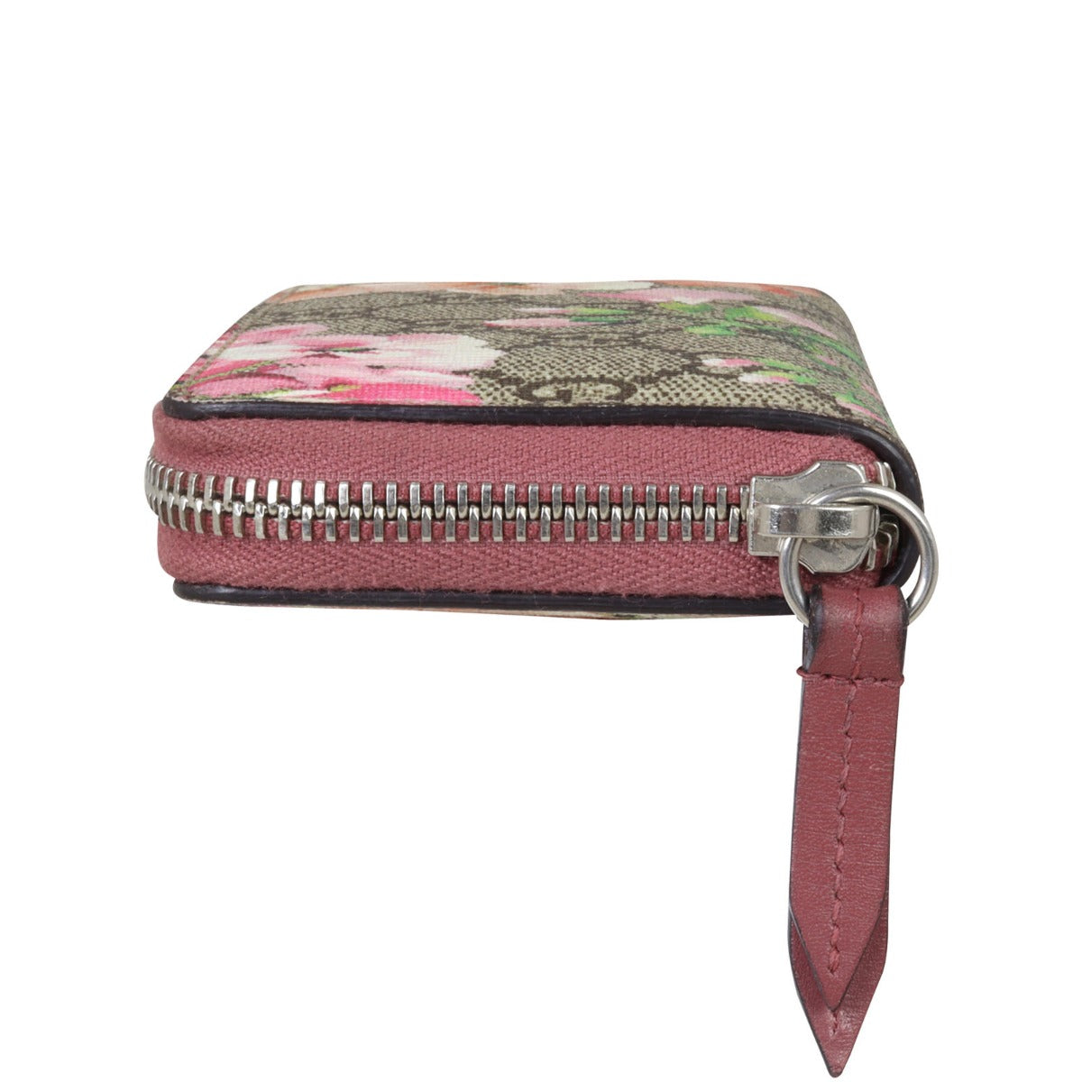 Gucci GG Supreme Blooms Zip Around Card Case