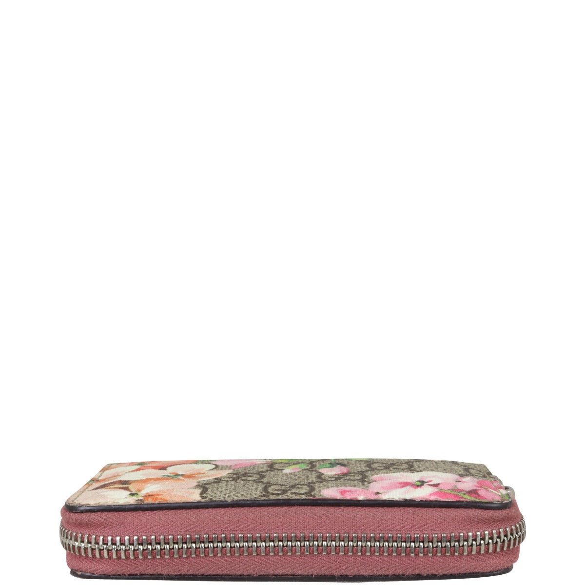 Gucci GG Supreme Blooms Zip Around Card Case