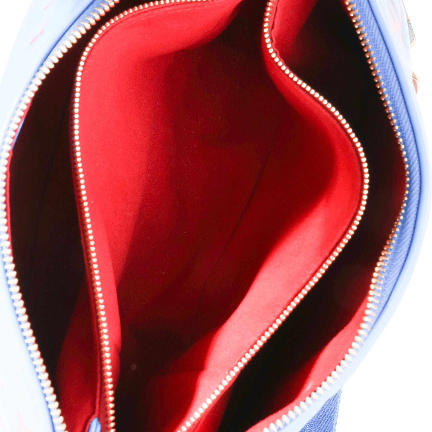Louis Vuitton Louis Vuitton Blue & Red Embossed Lambskin Vuittamins Coussin PM