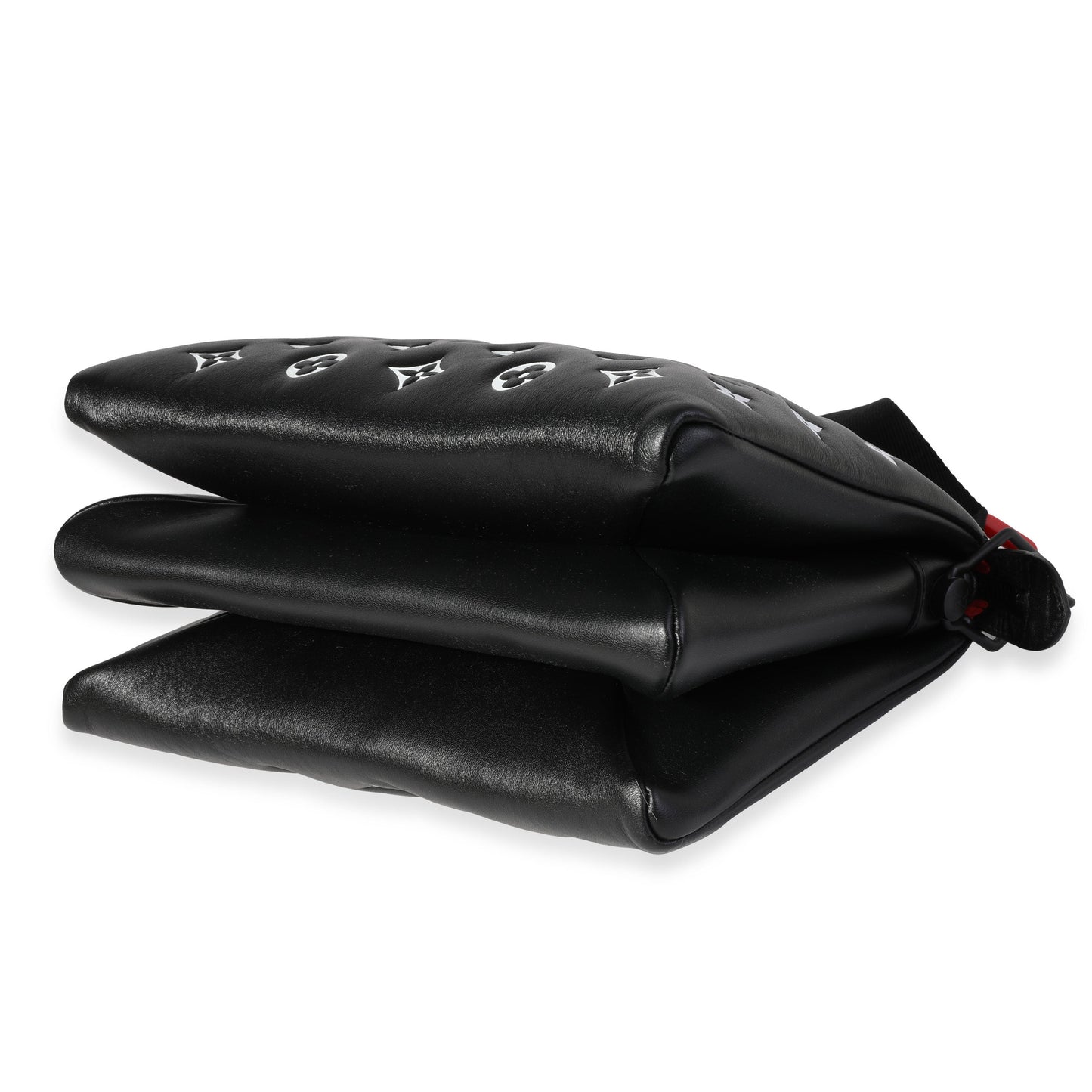 Louis Vuitton Louis Vuitton Black and White Lambskin Coussin PM