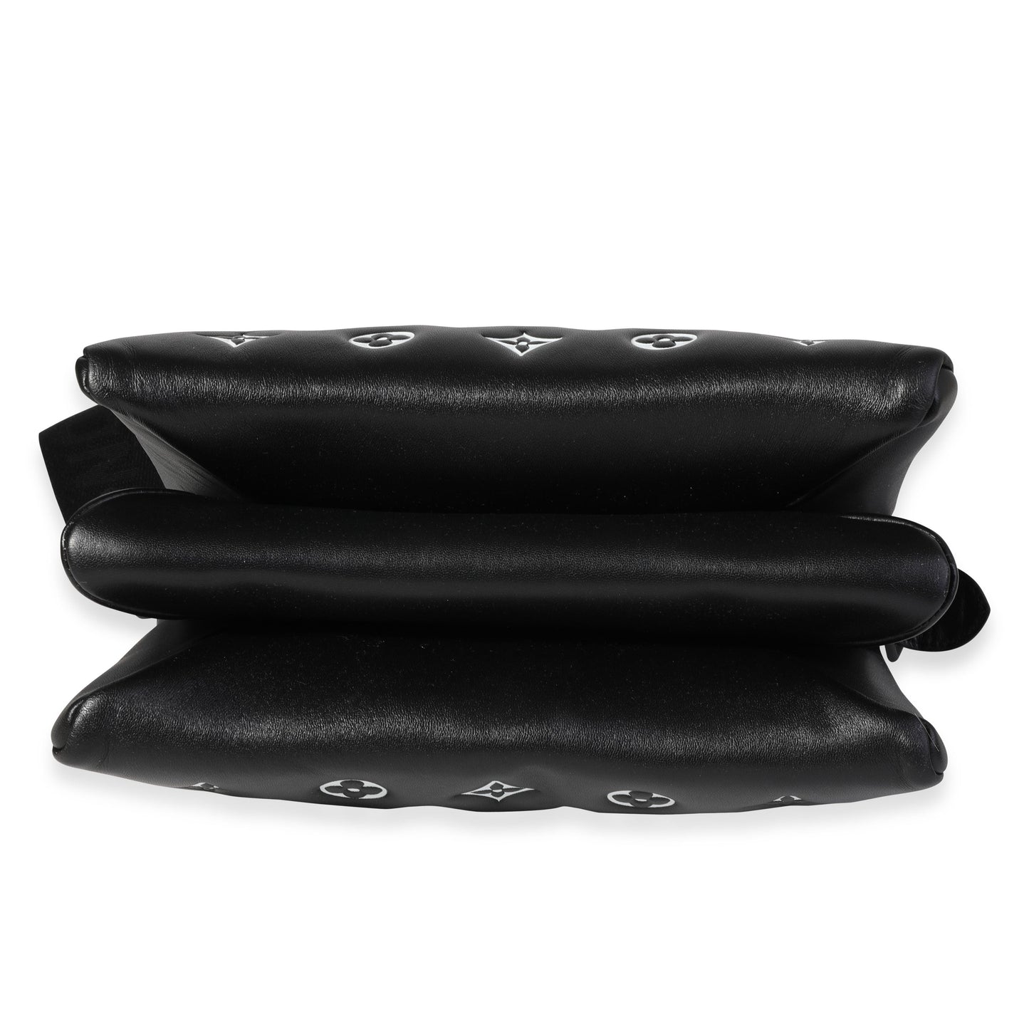 Louis Vuitton Louis Vuitton Black and White Lambskin Coussin PM