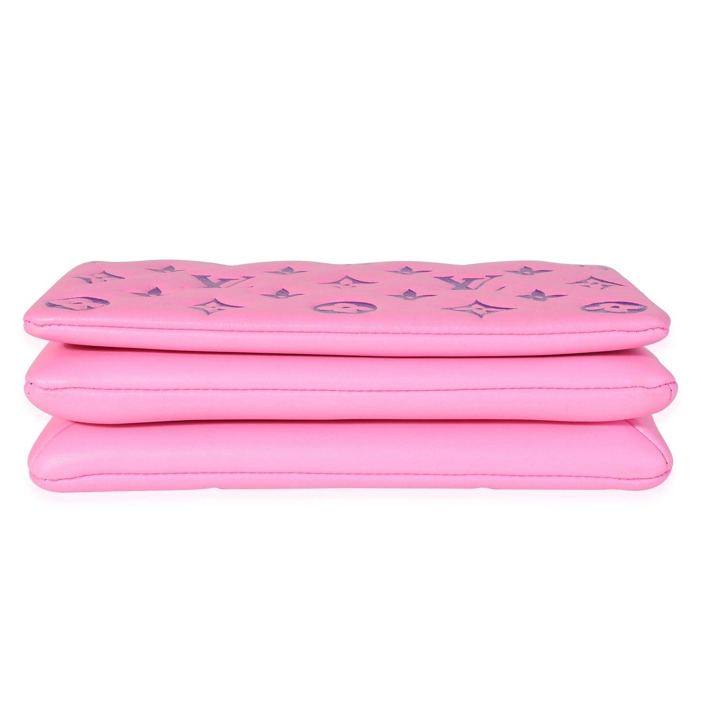 Louis Vuitton Louis Vuitton Pink Puffy Lambskin Pochette Coussin