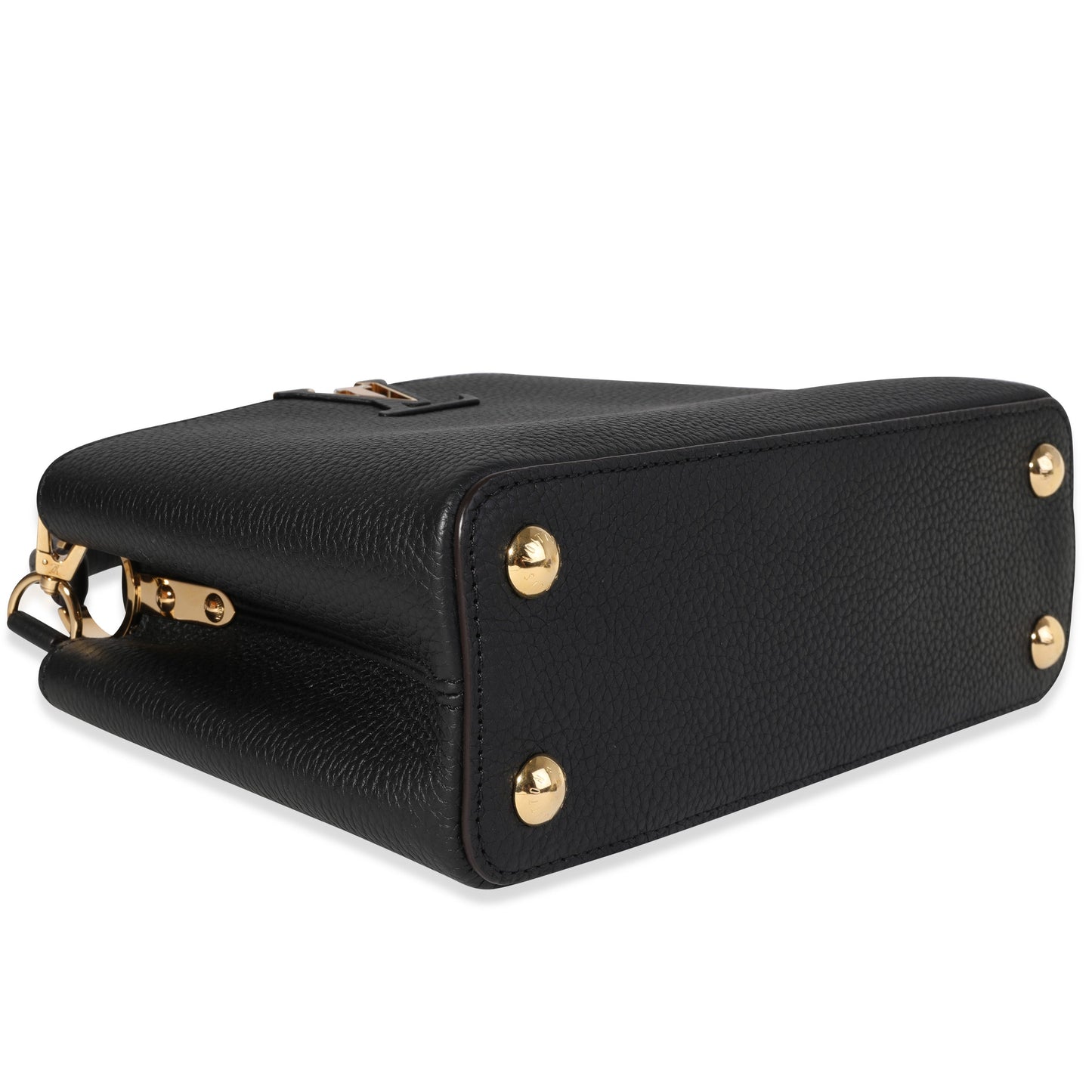 Louis Vuitton Black Taurillon Leather Capucines BB