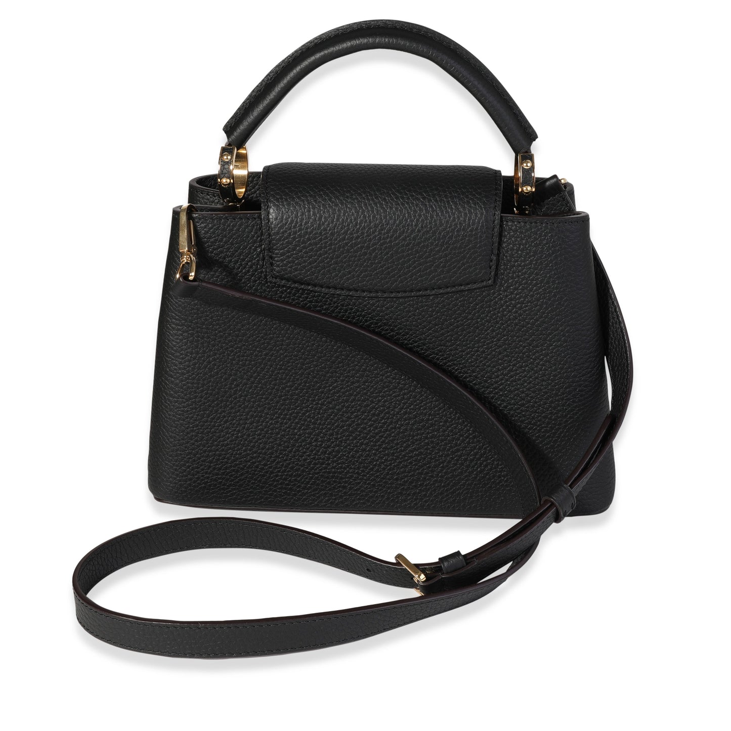Louis Vuitton Black Taurillon Leather Capucines BB