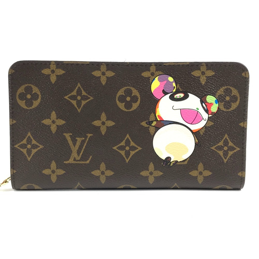 LOUIS VUITTON Long Wallet Purse M61729 Monogram canvas Brown Monogram Panda Takashi Murakami Porto Monezup Women
