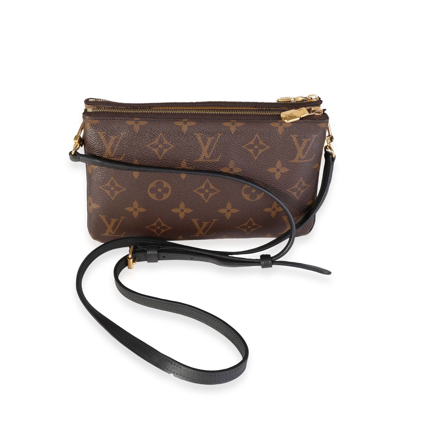 Louis Vuitton Louis Vuitton Monogram & Monogram Giant Reverse Canvas Double Zip Pochette