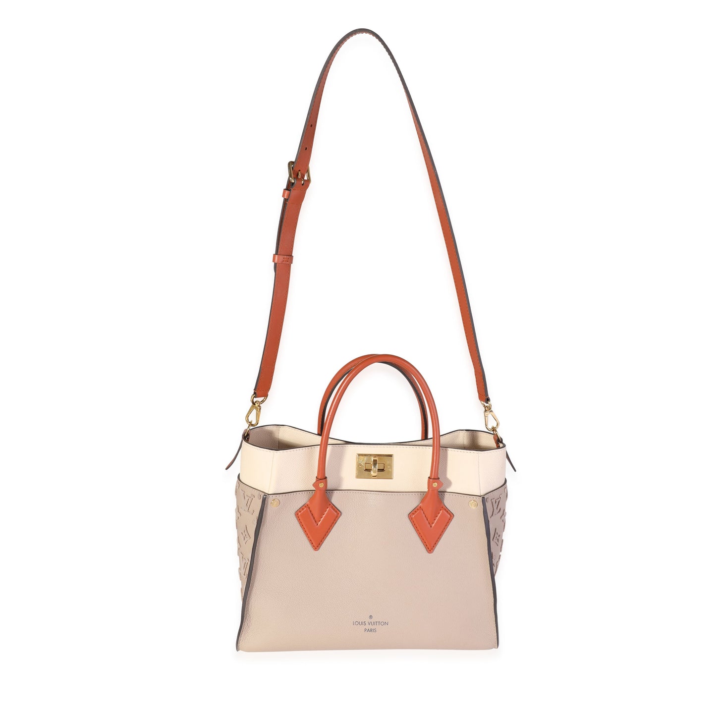 Louis Vuitton Louis Vuitton Galet Calfskin & Tufted Monogram On My Side MM Tote