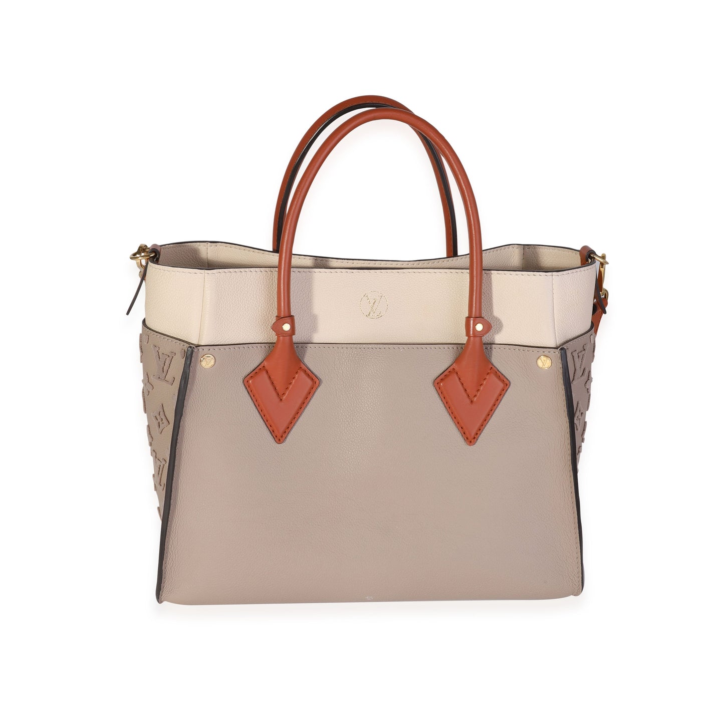 Louis Vuitton Louis Vuitton Galet Calfskin & Tufted Monogram On My Side MM Tote
